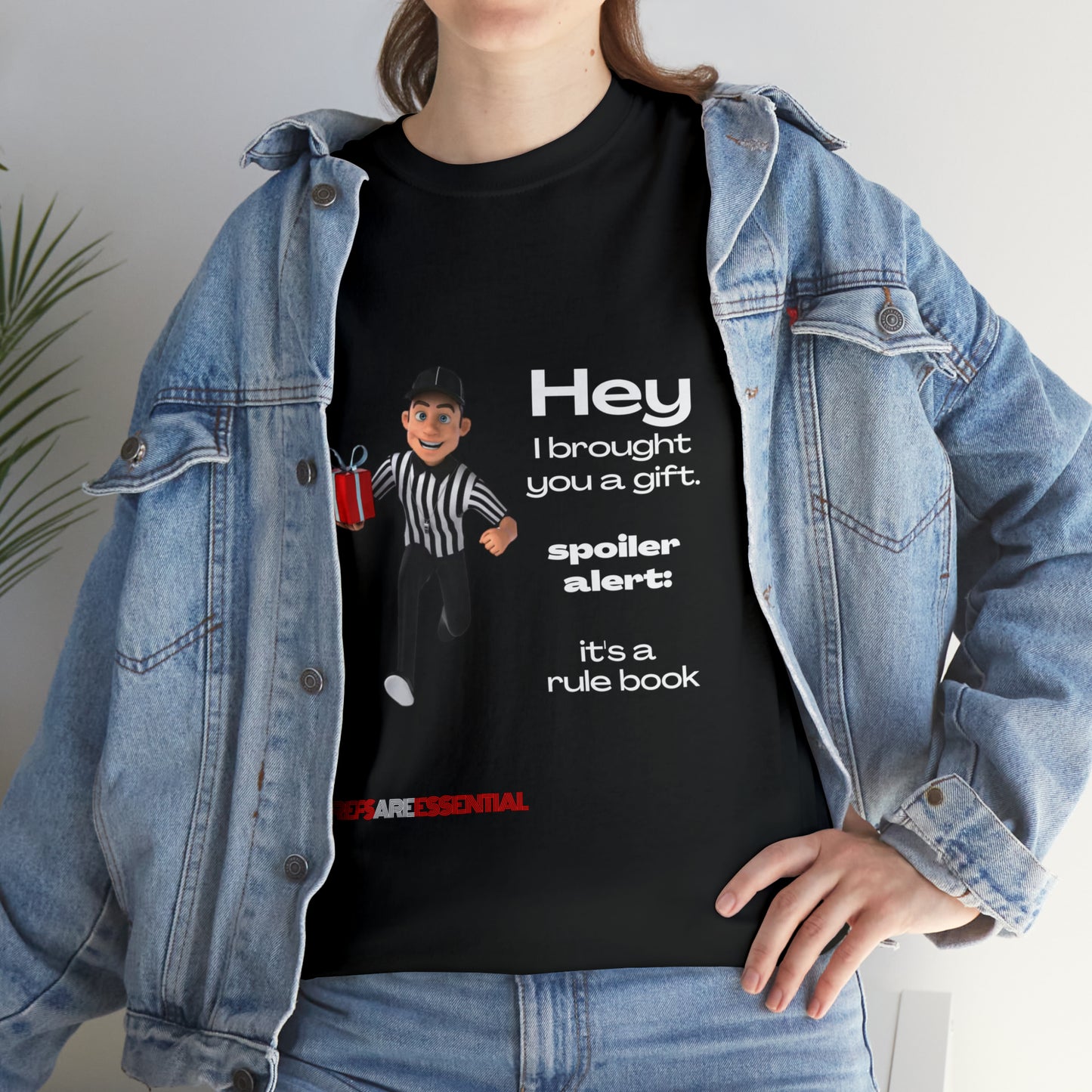 Spoiler Alert Unisex Cotton Tee | Funny Referee T-shirt | Gifts for Ref | For Sports Officials | Be Better Fans | Stop Cursing Around Kids