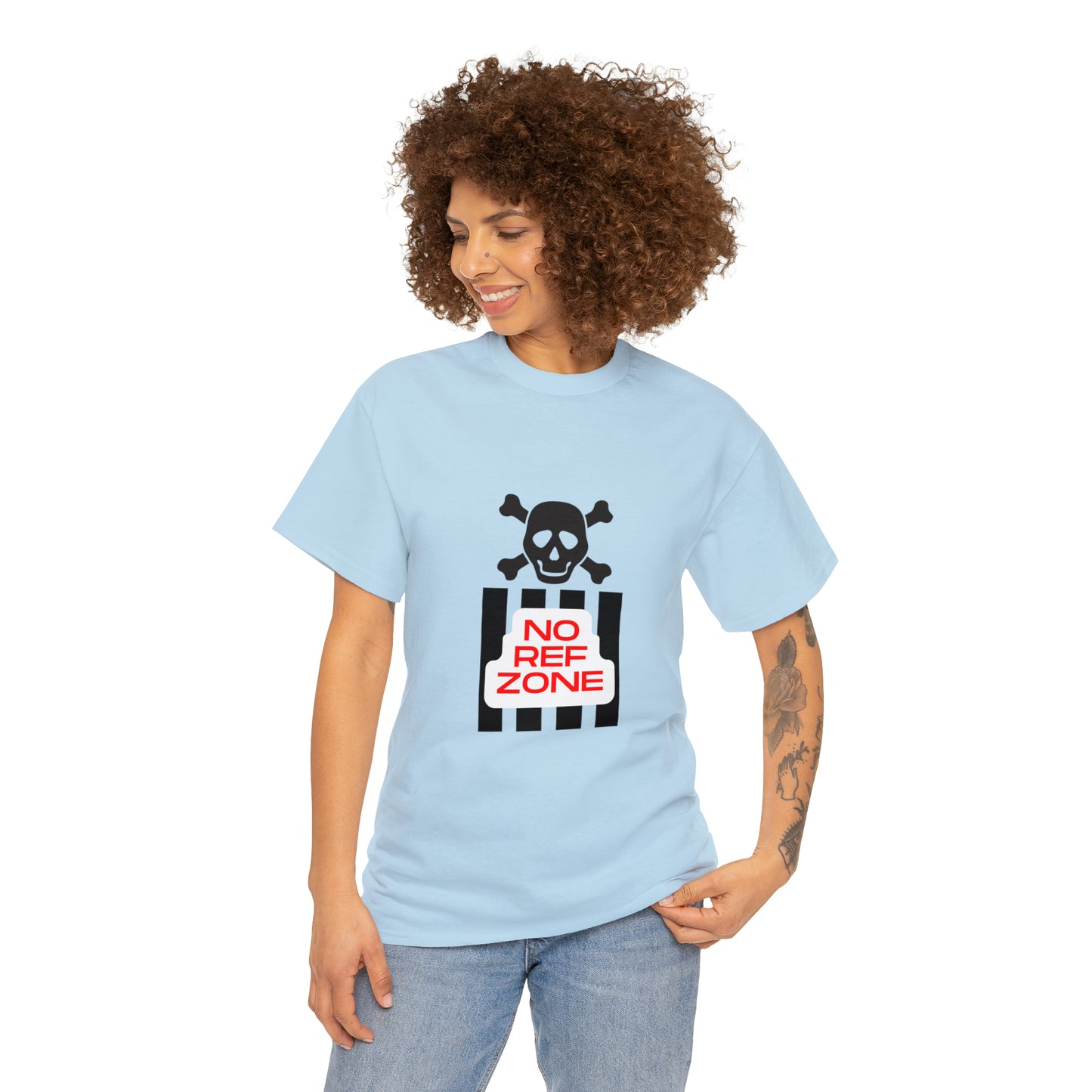 No Ref Zone Heavy Cotton Tee | For the fan that doesn't like referees |