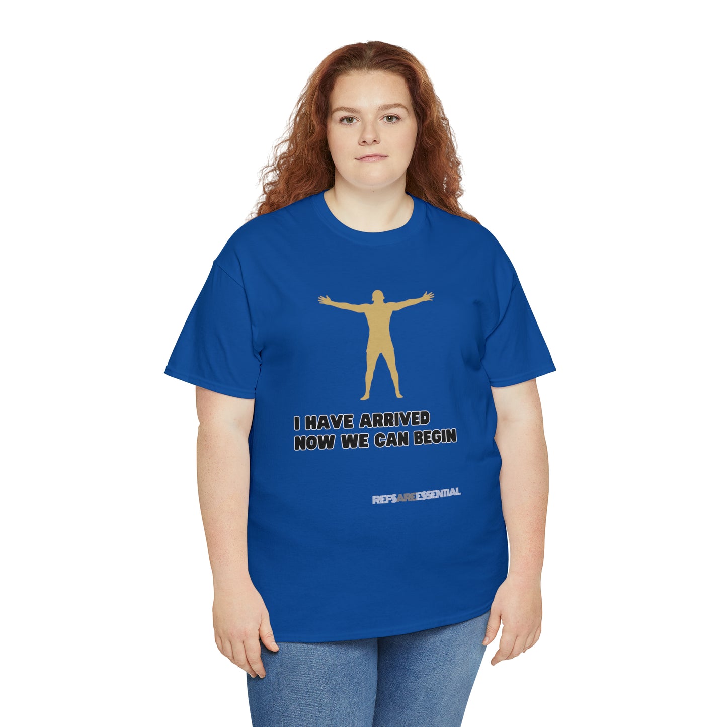 I Have Arrived Cotton Tee | Gift For Referees | Screen print t shirt | Refs are Essential | Ref Appreciation tee | For sports officials