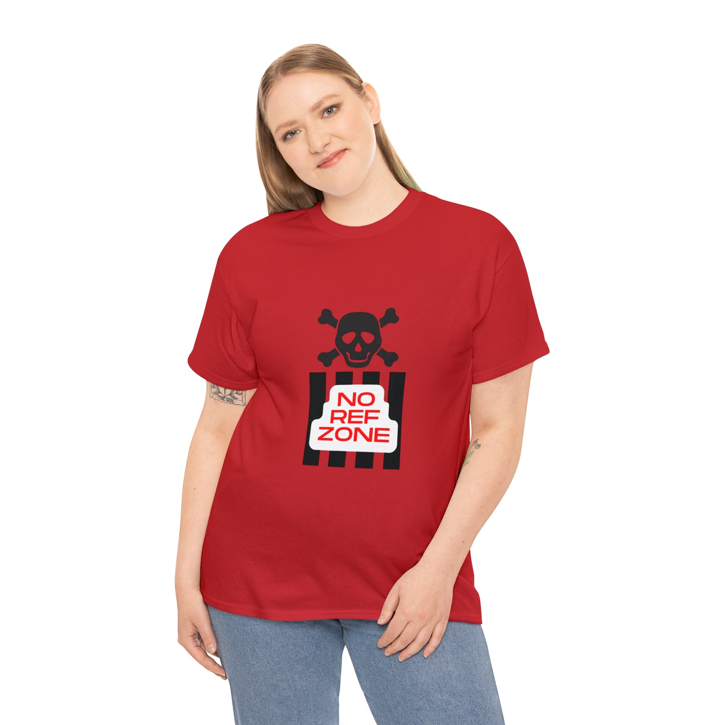 No Ref Zone Heavy Cotton Tee | For the fan that doesn't like referees |