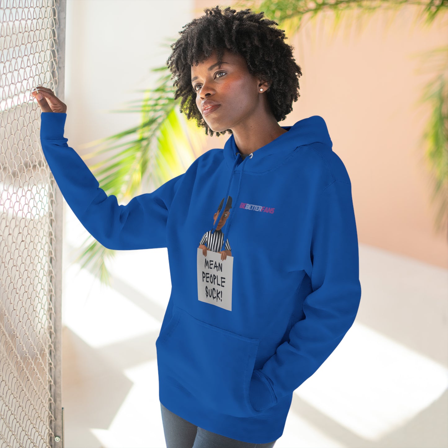 Mean People Suck Fleece Hoodie For Referees | Gifts for Refs | Fleece Lining Pullover