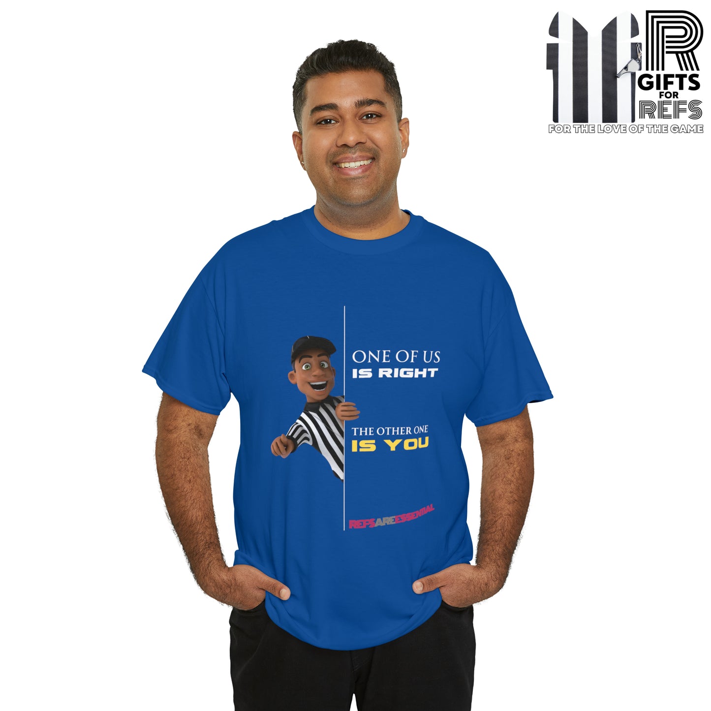 The Other One is You Cotton Tee | Funny Ref shirt | Gifts for Refs | Cartoon Ref shirt | Referee Appreciation t shirt | Refs are Essential | Screen print tee