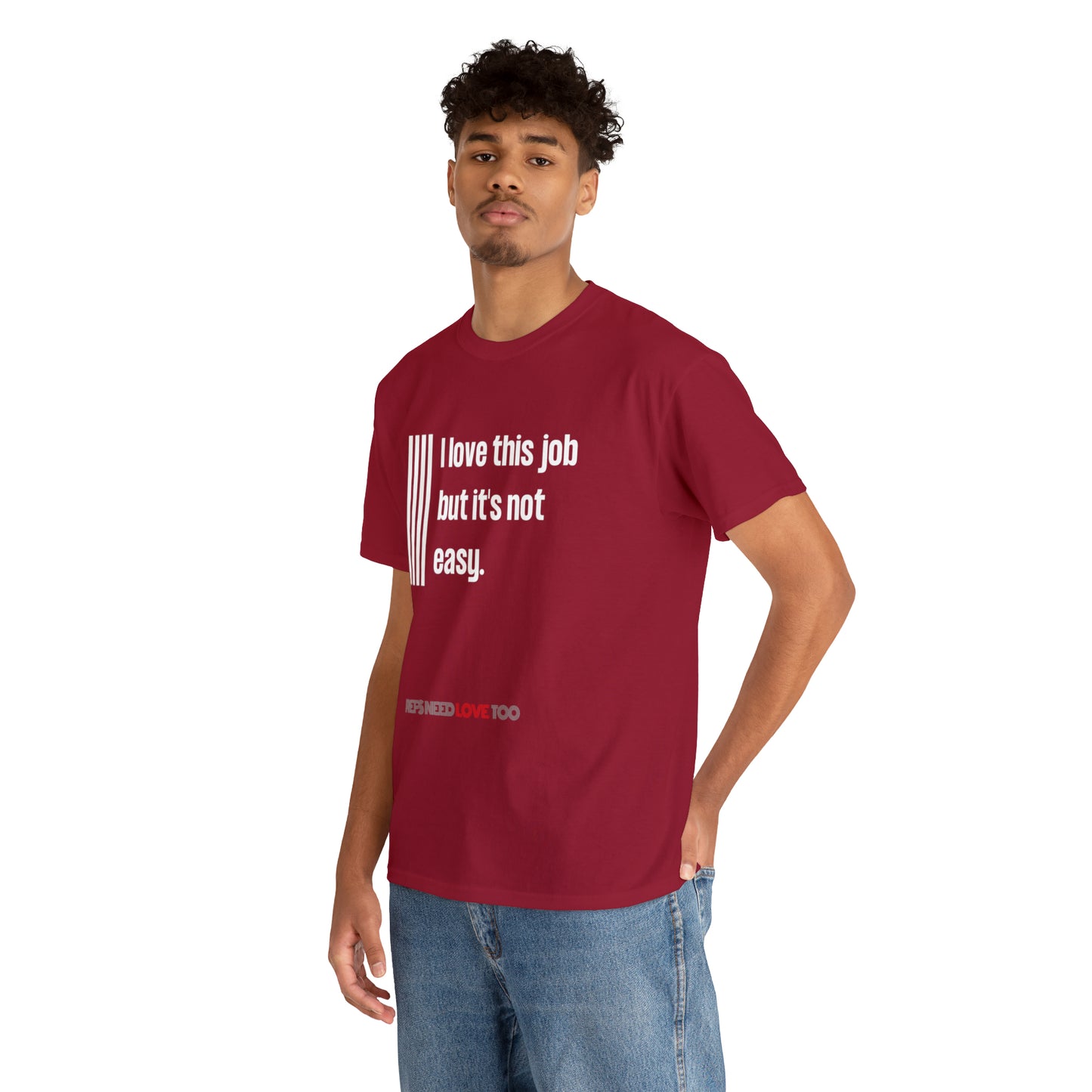 I Love This Job Unisex Cotton Tee | Gifts for Refs | For Sports Officials | Tough Job Shirt | Screen print t shirt | Refs Need Love Too