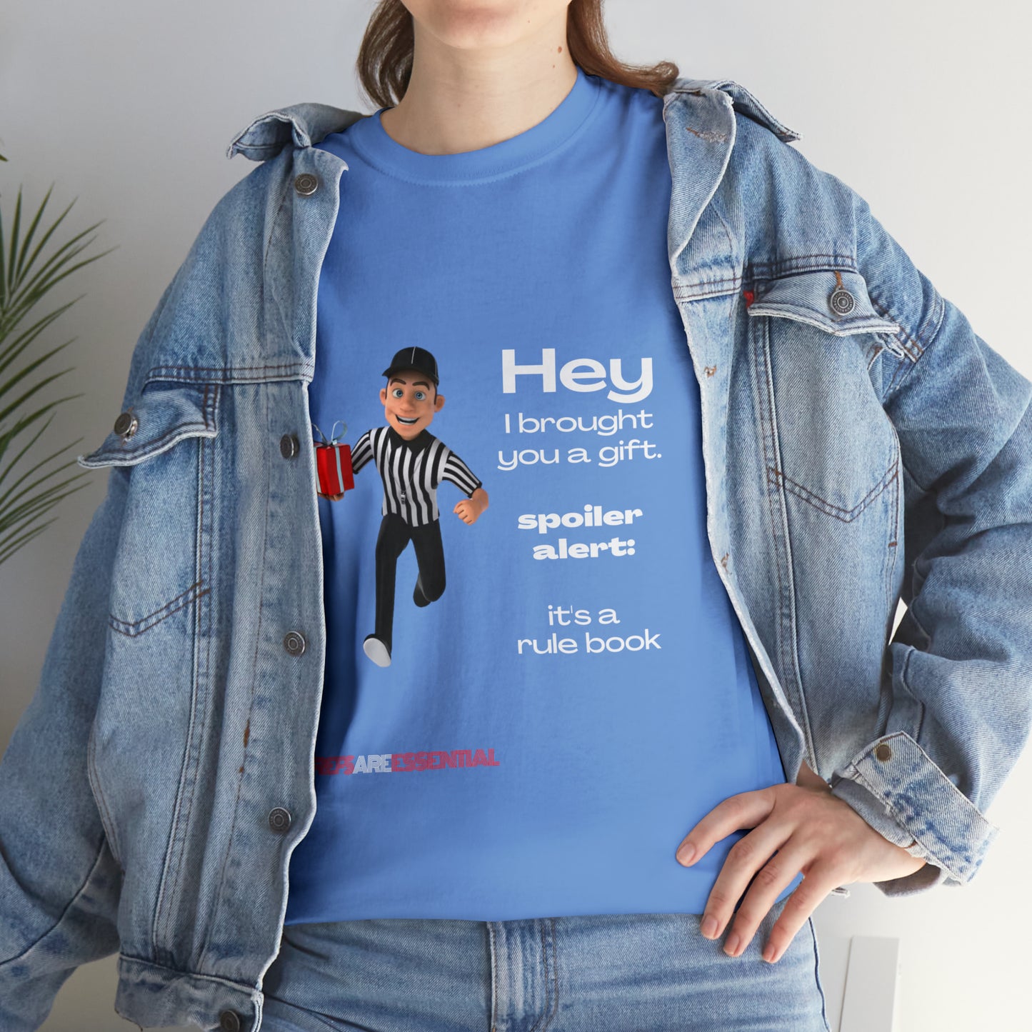 Spoiler Alert Unisex Cotton Tee | Funny Referee T-shirt | Gifts for Ref | For Sports Officials | Be Better Fans | Stop Cursing Around Kids