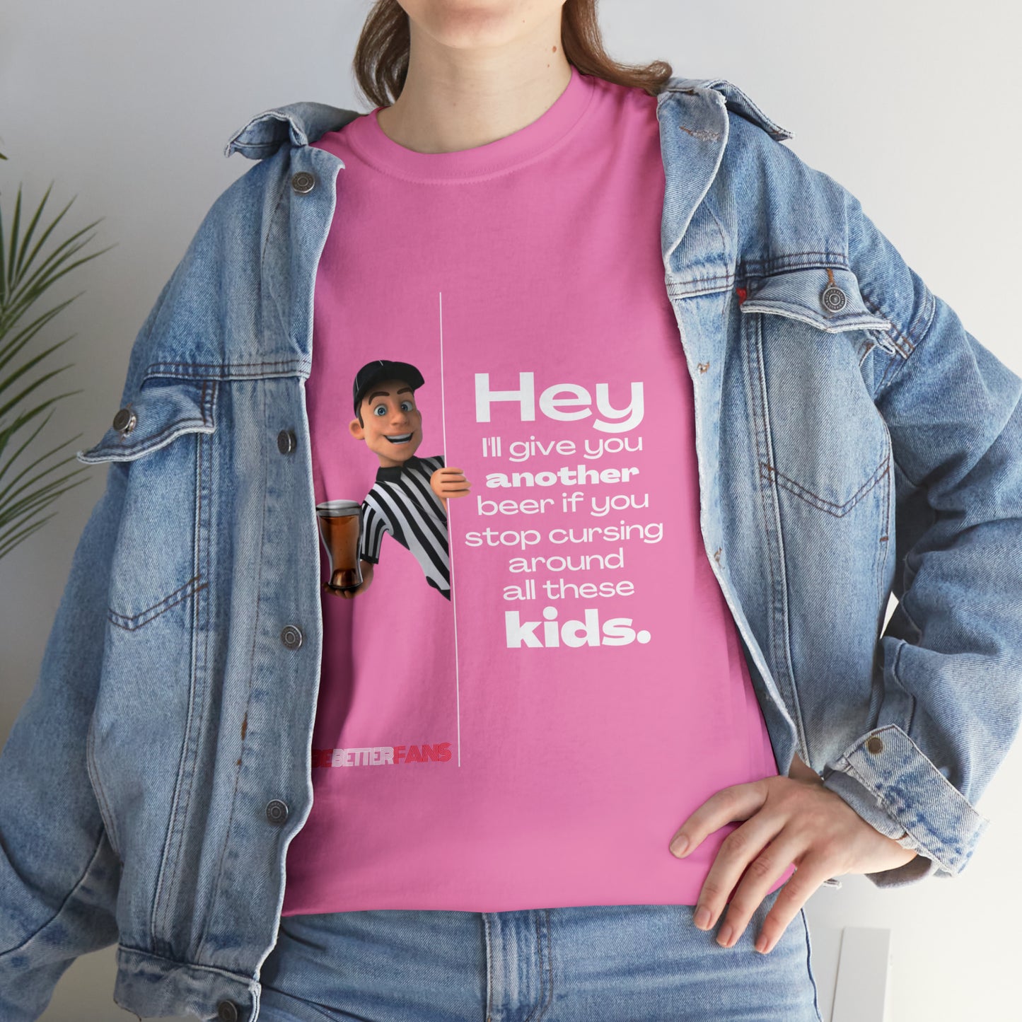 Another Beer Unisex Cotton Tee | Funny Referee Shirt | Stop Cursing Please | Gifts For Refs | For Sports Officials | Be Better Fans | Disrespectful Fans