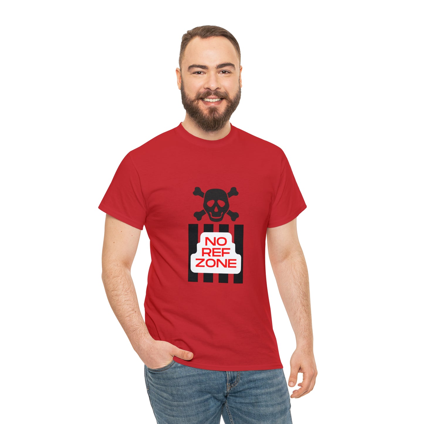 No Ref Zone Heavy Cotton Tee | For the fan that doesn't like referees |
