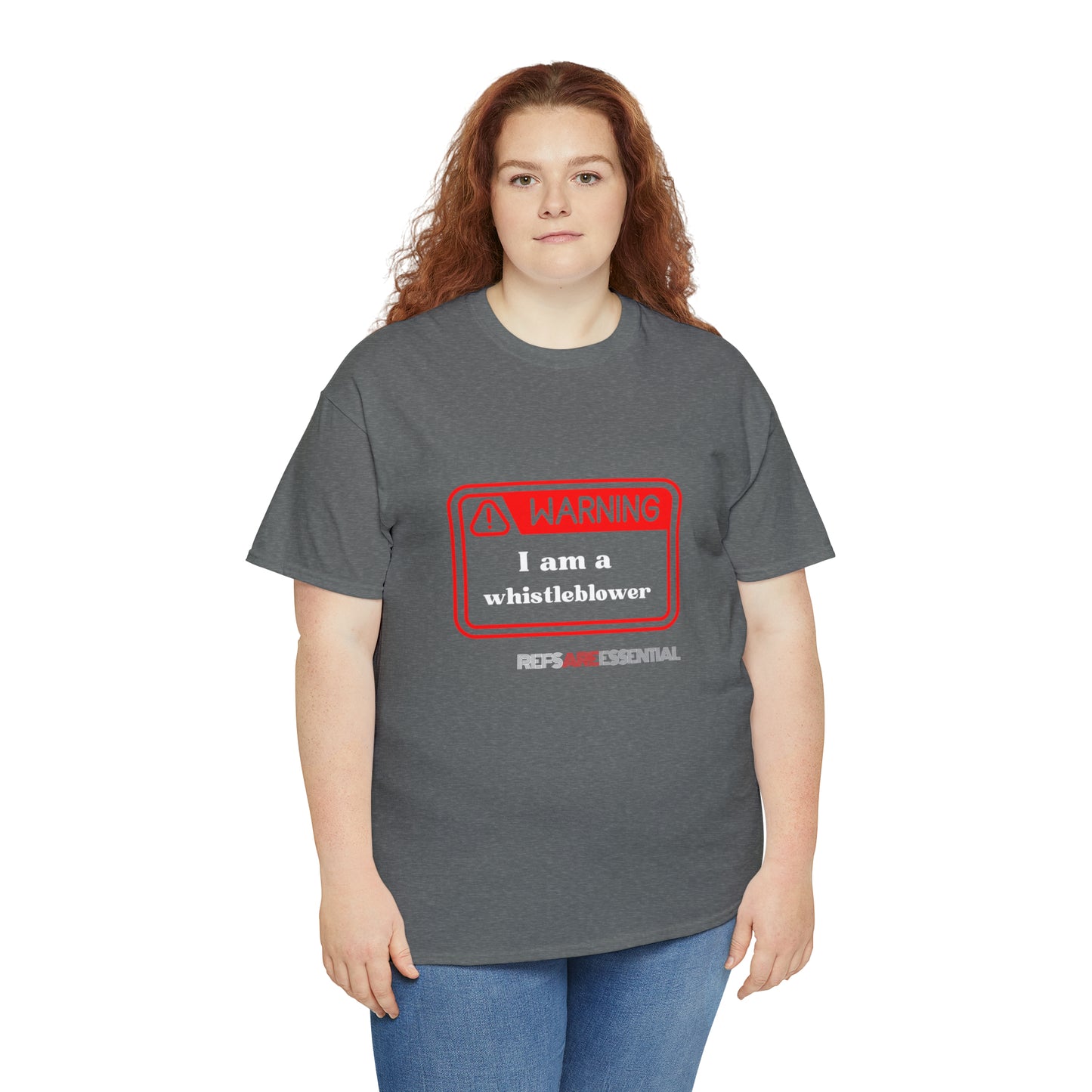 Whistleblower Unisex Cotton Tee | Perfect Gift for Refs | Referee t-shirt | For sports officials | Funny Referee shirt | Warning shirt