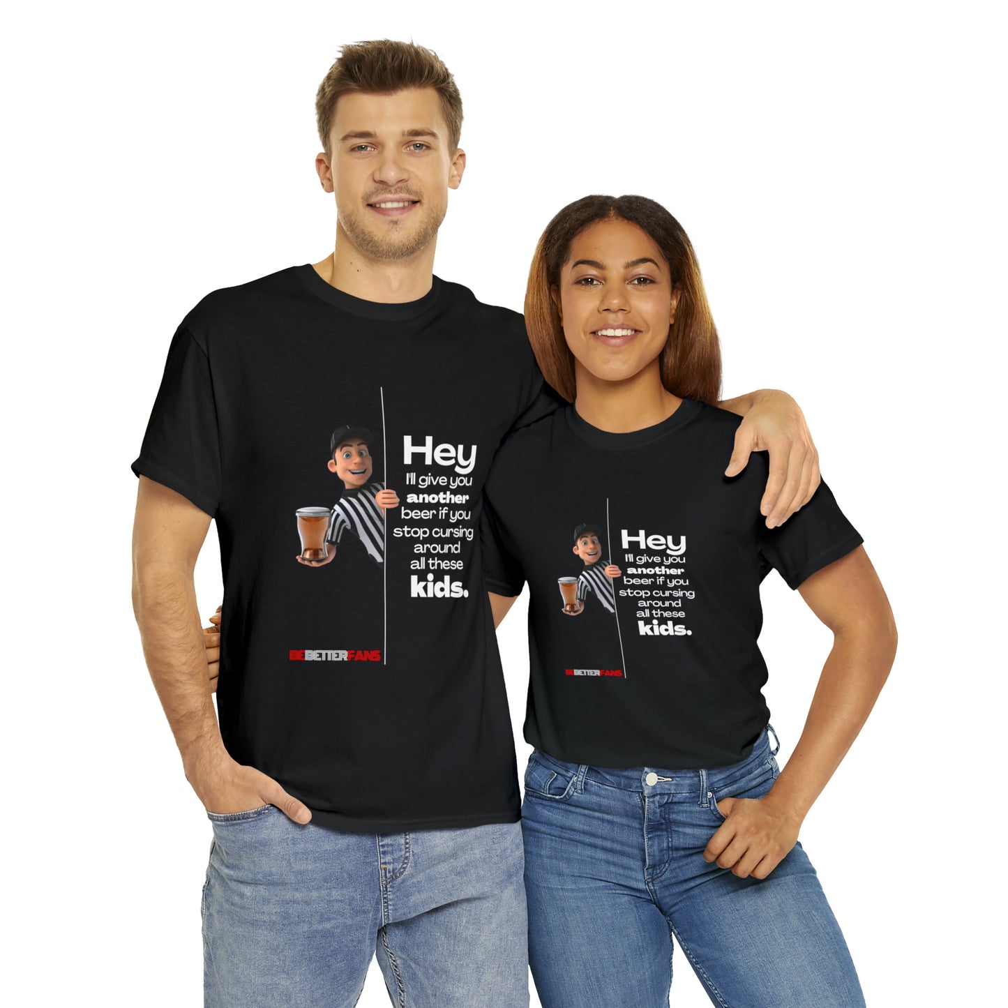 Another Beer Unisex Cotton Tee | Funny Referee Shirt | Stop Cursing Please | Gifts For Refs | For Sports Officials | Be Better Fans | Disrespectful Fans