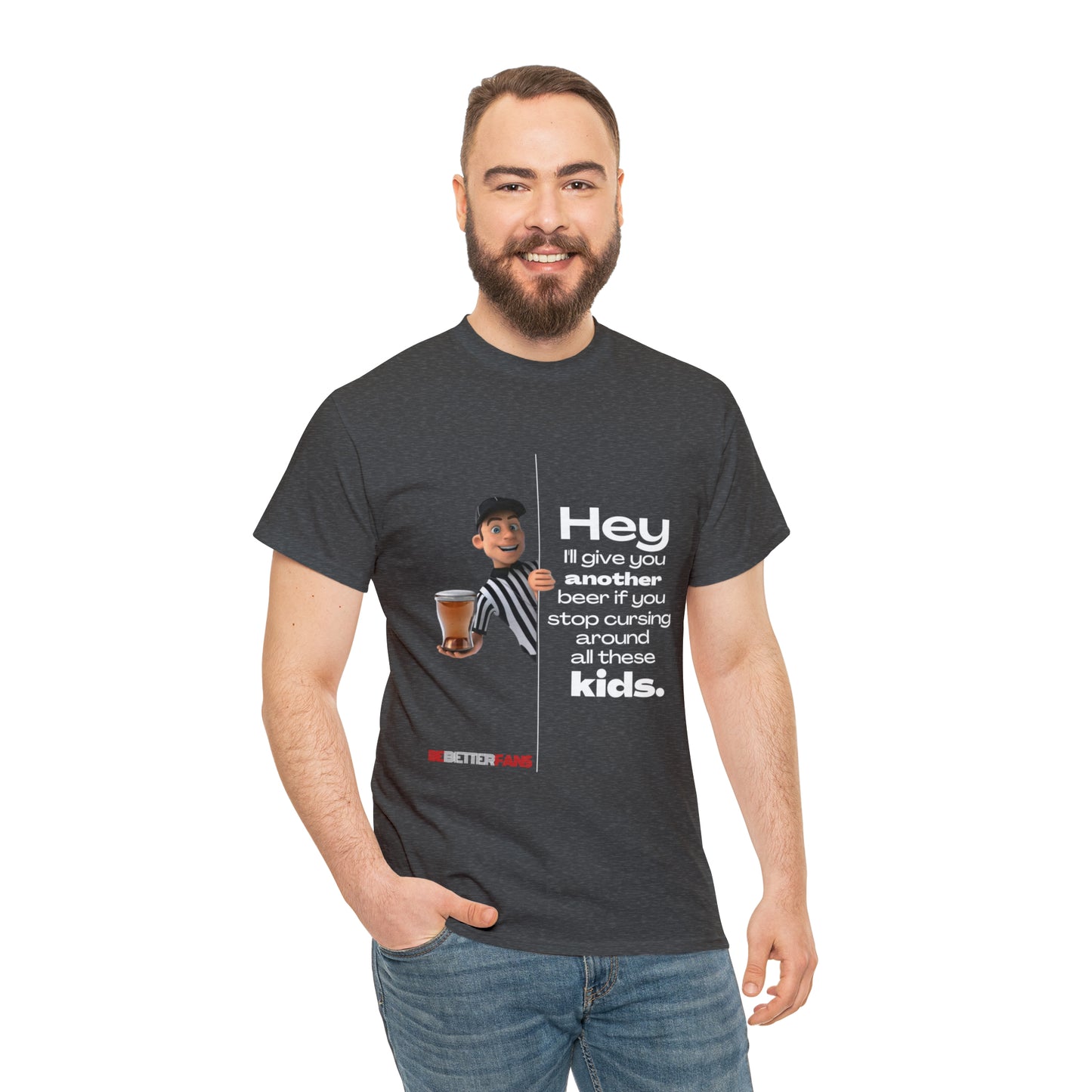 Another Beer Unisex Cotton Tee | Funny Referee Shirt | Stop Cursing Please | Gifts For Refs | For Sports Officials | Be Better Fans | Disrespectful Fans