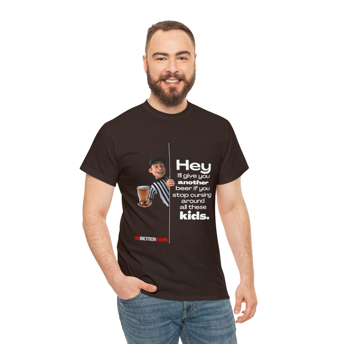 Another Beer Unisex Cotton Tee | Funny Referee Shirt | Stop Cursing Please | Gifts For Refs | For Sports Officials | Be Better Fans | Disrespectful Fans