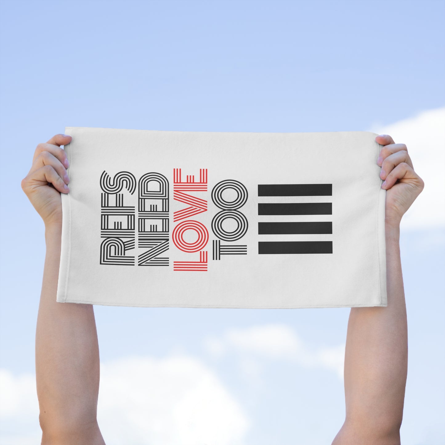 Refs Need Love Too Rally Towel | Soft absorbent cotton towel | Referee gifts | 11x18 inches | Multipurpose towel | Perfect gift for your referee friend or parent | For sports officials |