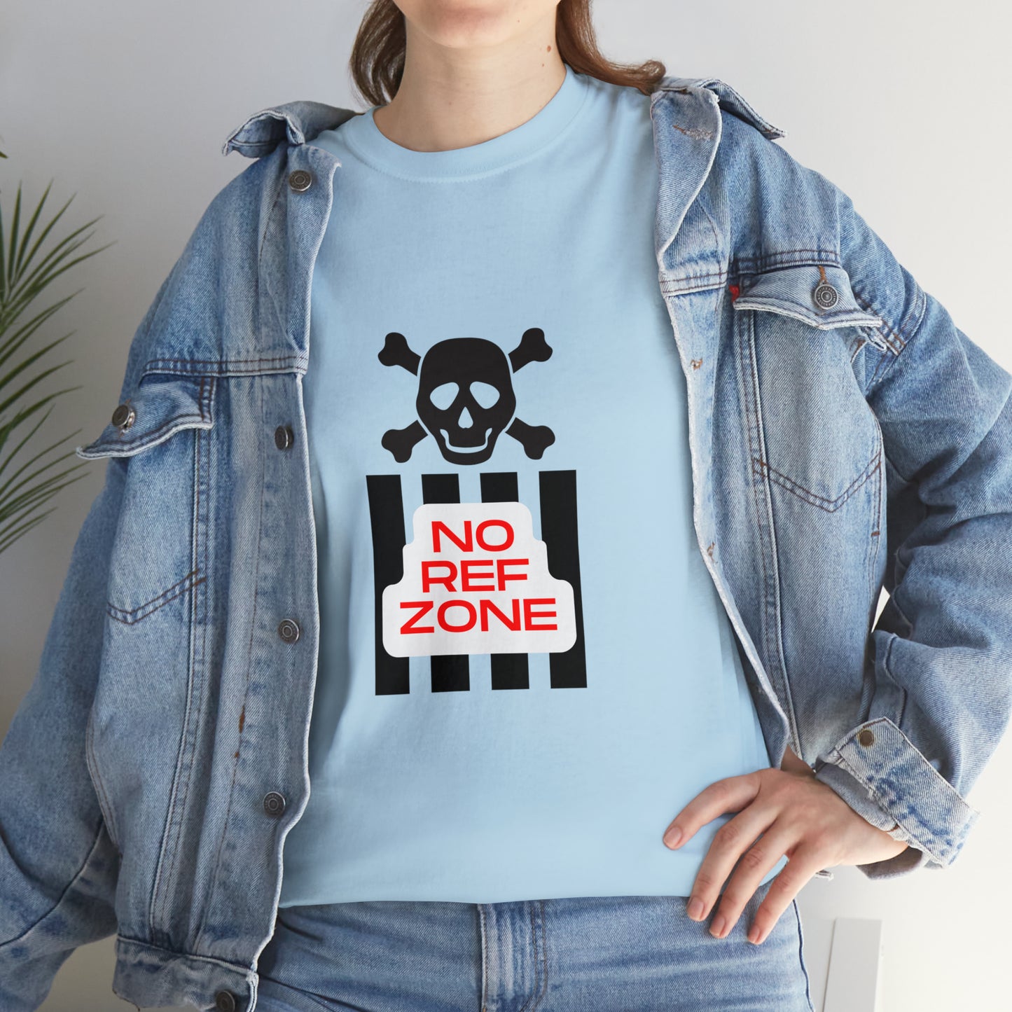 No Ref Zone Heavy Cotton Tee | For the fan that doesn't like referees |