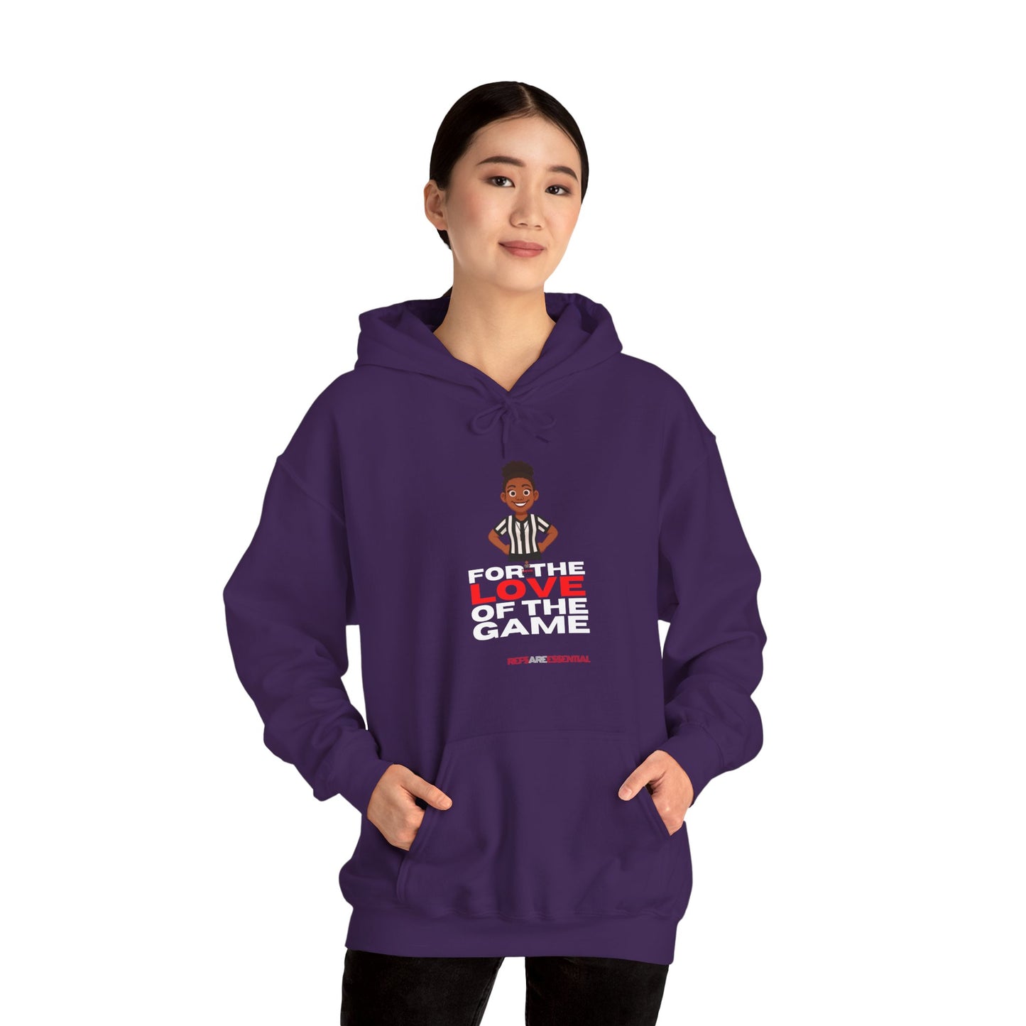 For The Love Of The Game Female Basketball Referee Hoodie | Hooded Sweatshirt