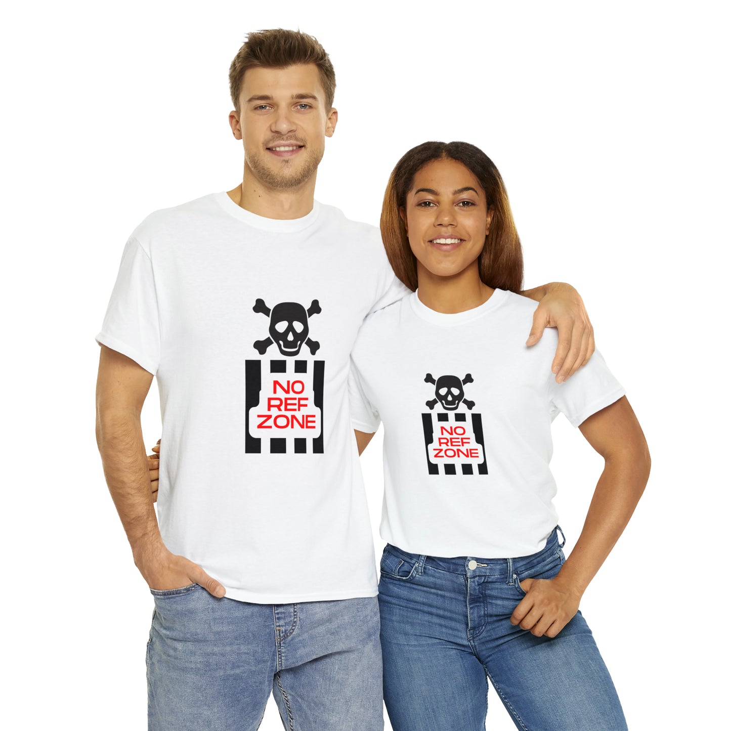 No Ref Zone Heavy Cotton Tee | For the fan that doesn't like referees |