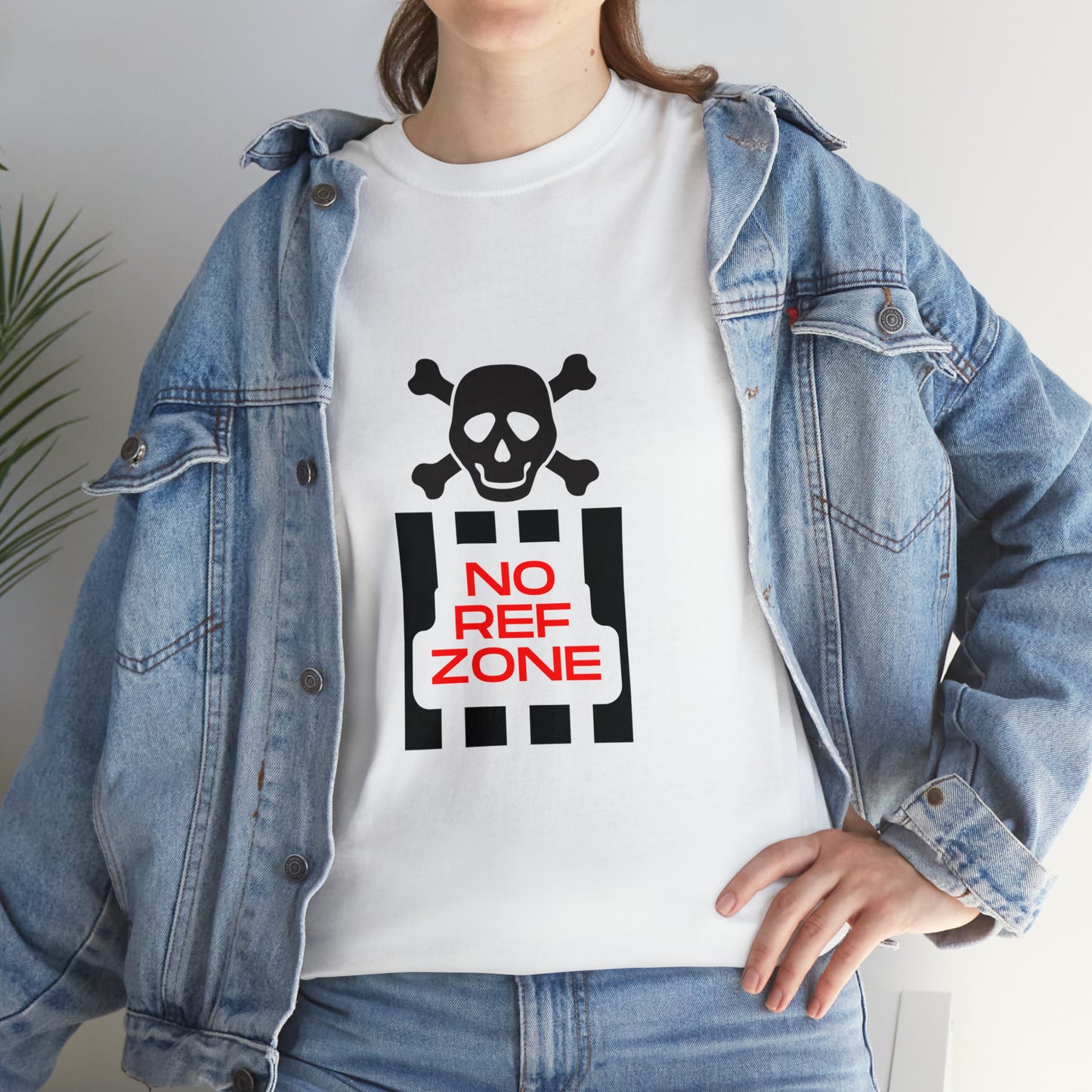 No Ref Zone Heavy Cotton Tee | For the fan that doesn't like referees |