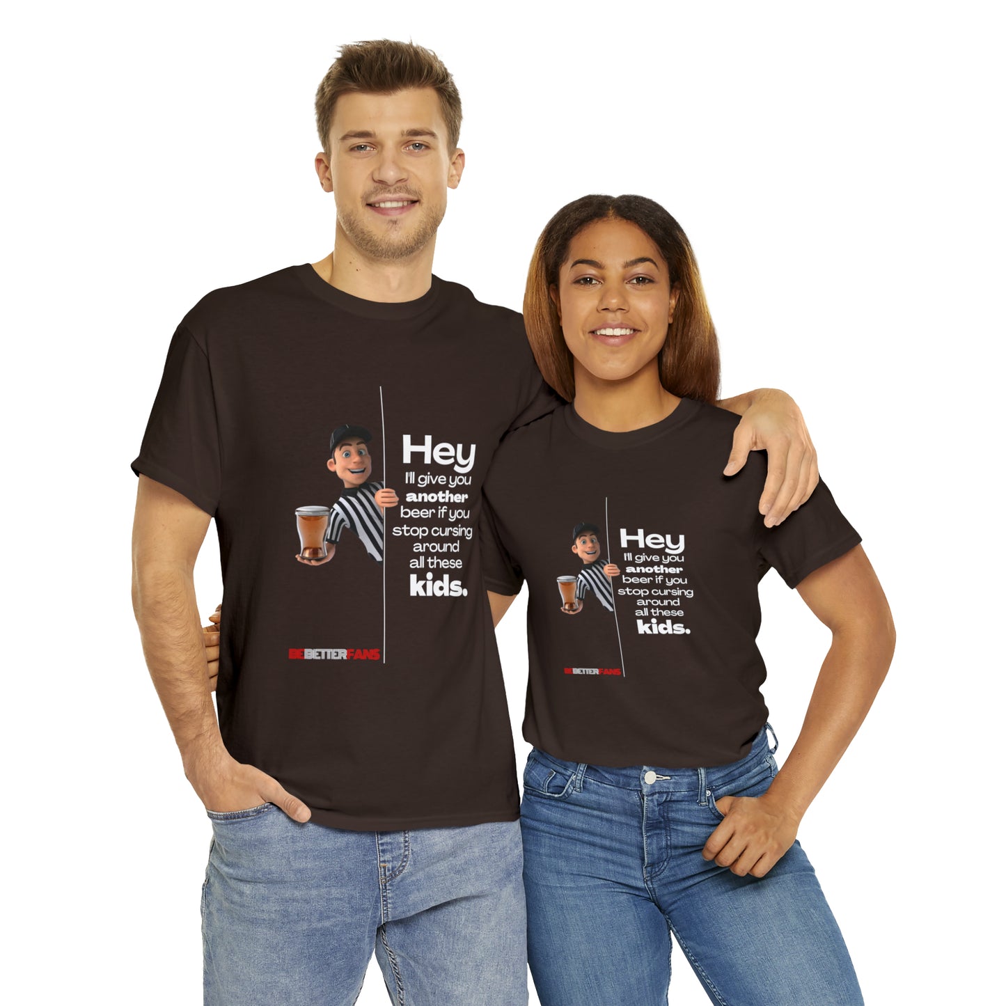 Another Beer Unisex Cotton Tee | Funny Referee Shirt | Stop Cursing Please | Gifts For Refs | For Sports Officials | Be Better Fans | Disrespectful Fans