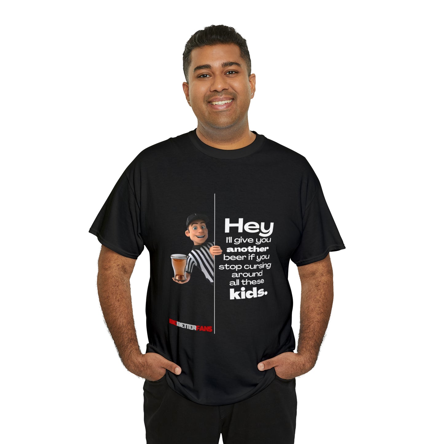 Another Beer Unisex Cotton Tee | Funny Referee Shirt | Stop Cursing Please | Gifts For Refs | For Sports Officials | Be Better Fans | Disrespectful Fans