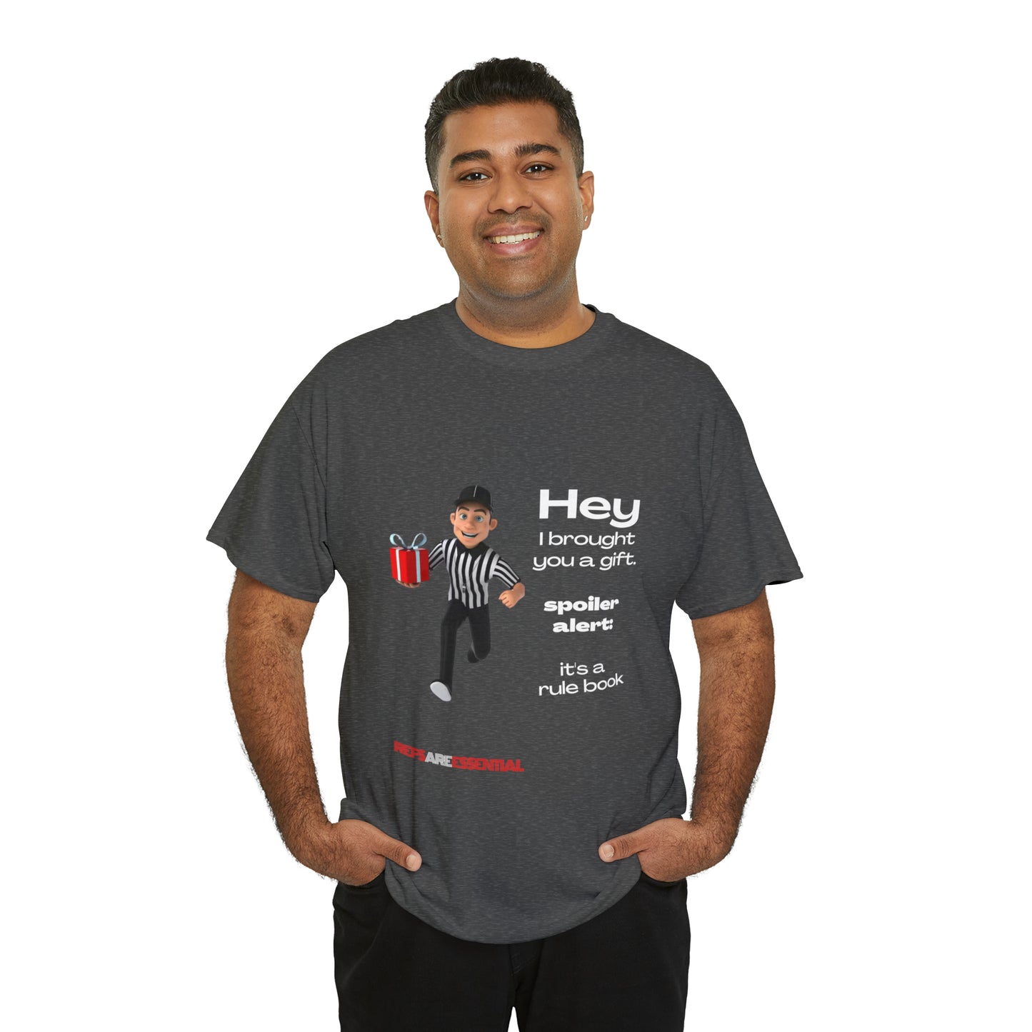 Spoiler Alert Unisex Cotton Tee | Funny Referee T-shirt | Gifts for Ref | For Sports Officials | Be Better Fans | Stop Cursing Around Kids