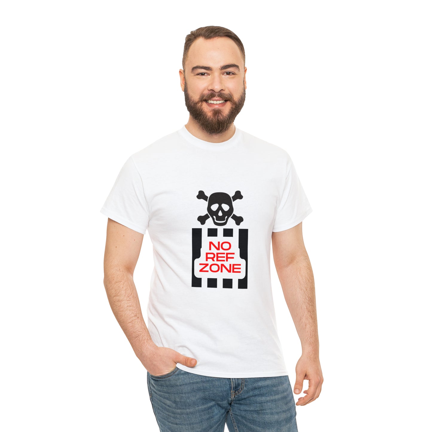 No Ref Zone Heavy Cotton Tee | For the fan that doesn't like referees |