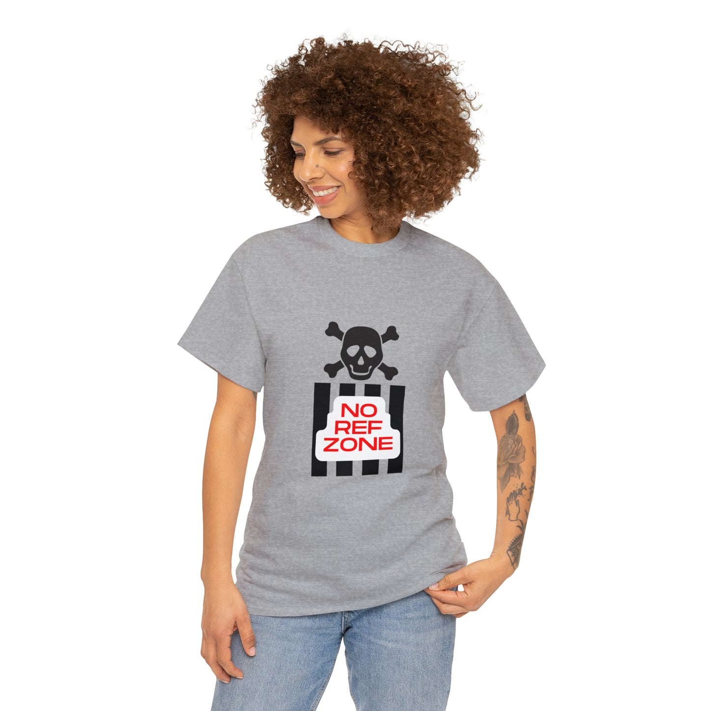 No Ref Zone Heavy Cotton Tee | For the fan that doesn't like referees |