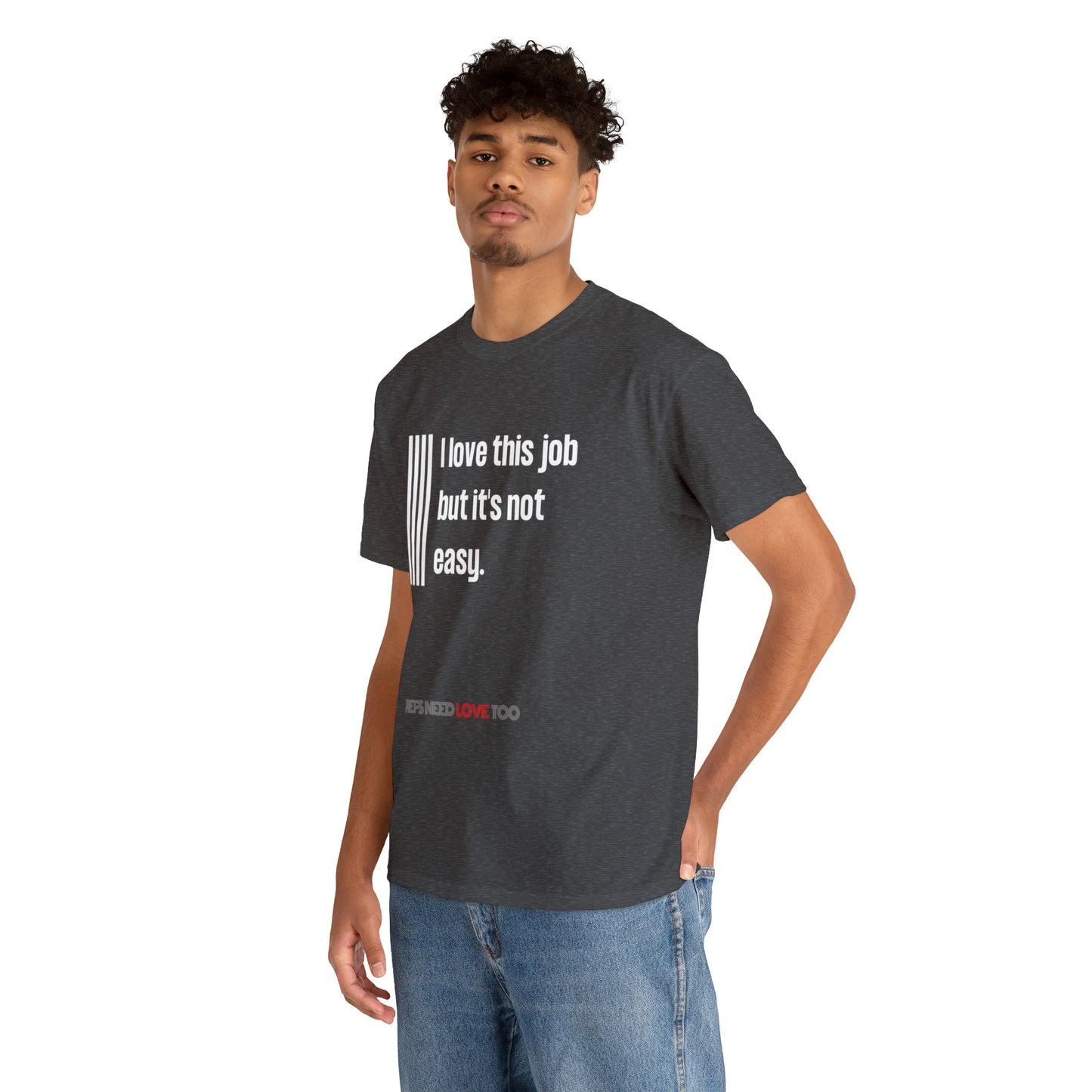 I Love This Job Unisex Cotton Tee | Gifts for Refs | For Sports Officials | Tough Job Shirt | Screen print t shirt | Refs Need Love Too