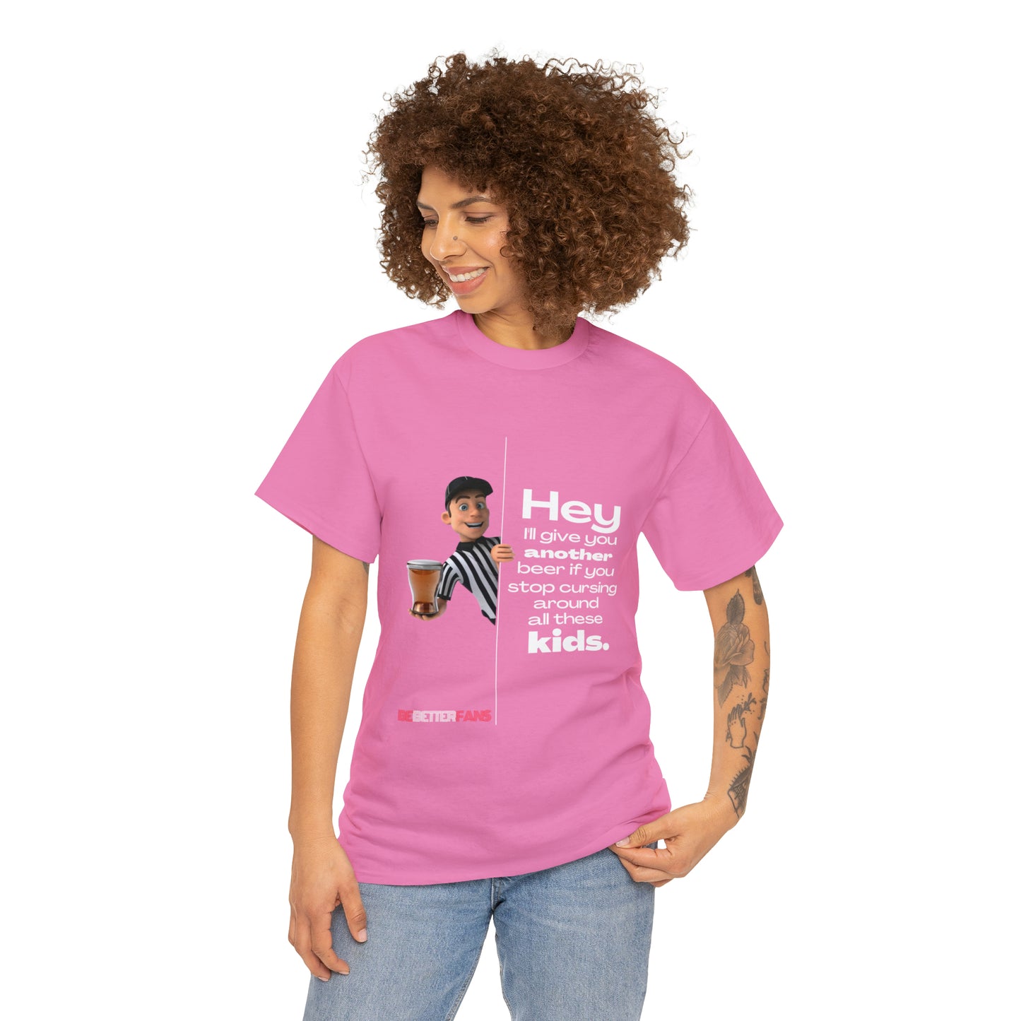Another Beer Unisex Cotton Tee | Funny Referee Shirt | Stop Cursing Please | Gifts For Refs | For Sports Officials | Be Better Fans | Disrespectful Fans