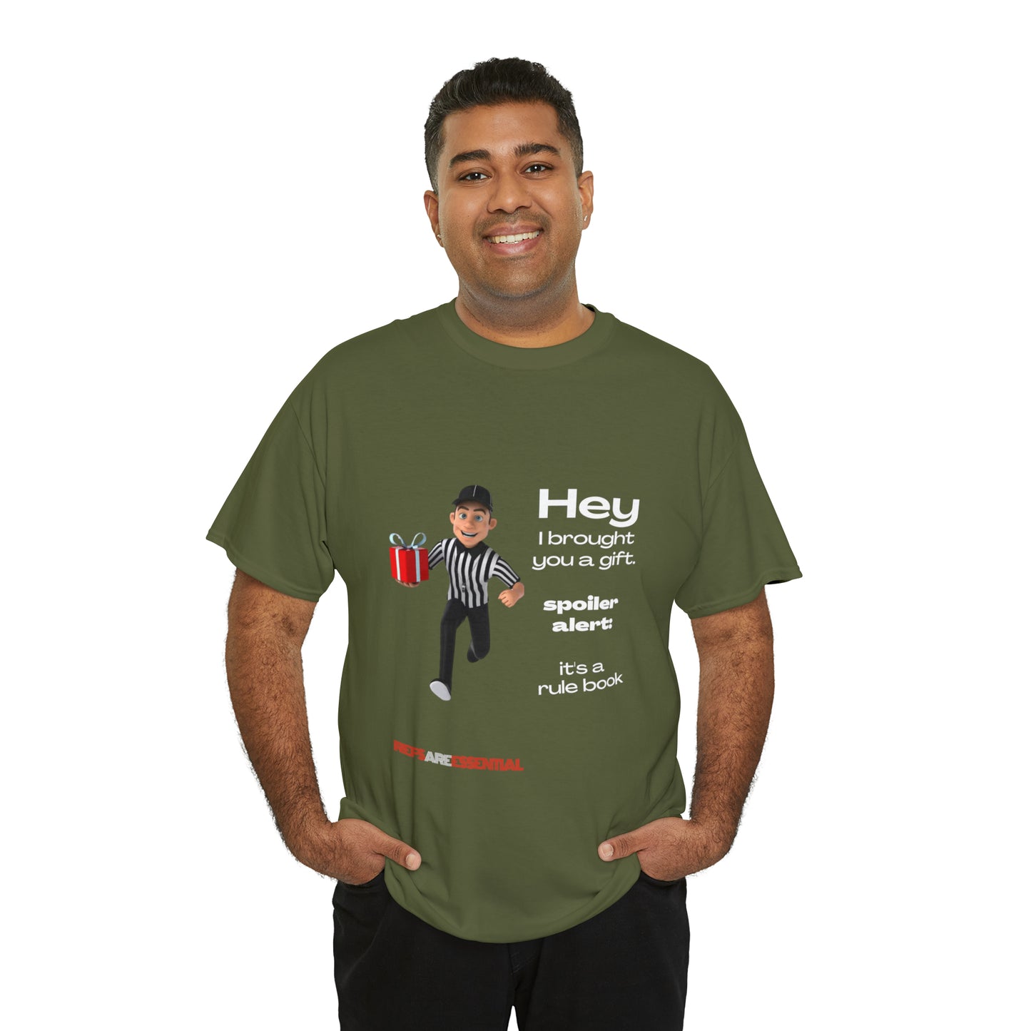 Spoiler Alert Unisex Cotton Tee | Funny Referee T-shirt | Gifts for Ref | For Sports Officials | Be Better Fans | Stop Cursing Around Kids