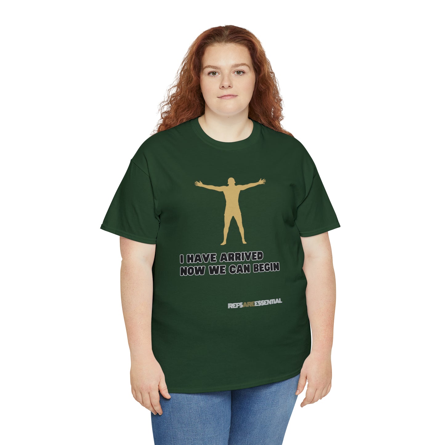 I Have Arrived Cotton Tee | Gift For Referees | Screen print t shirt | Refs are Essential | Ref Appreciation tee | For sports officials