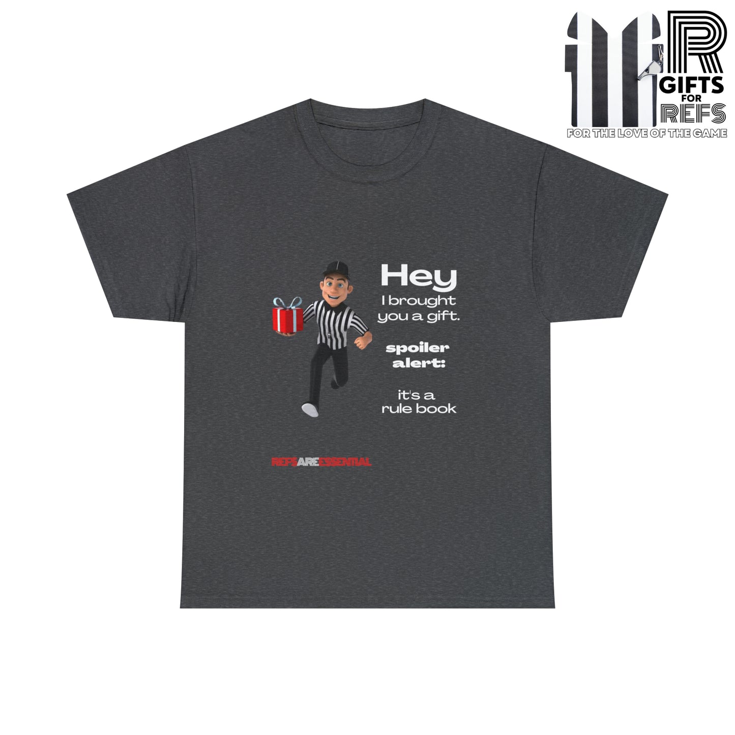 Spoiler Alert Unisex Cotton Tee | Funny Referee T-shirt | Gifts for Ref | For Sports Officials | Be Better Fans | Stop Cursing Around Kids