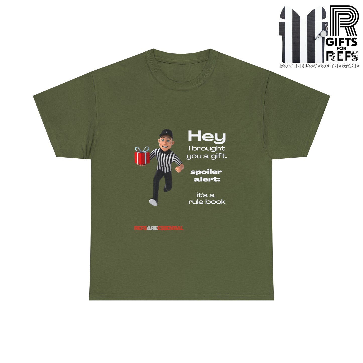 Spoiler Alert Unisex Cotton Tee | Funny Referee T-shirt | Gifts for Ref | For Sports Officials | Be Better Fans | Stop Cursing Around Kids