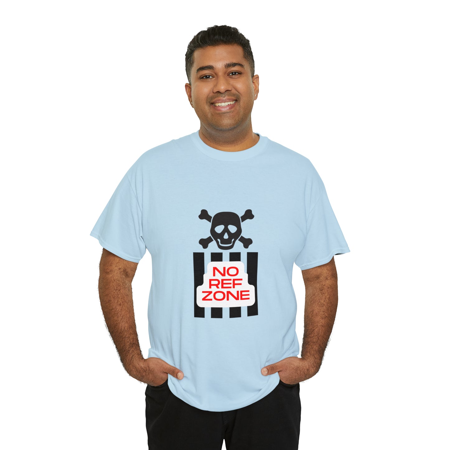 No Ref Zone Heavy Cotton Tee | For the fan that doesn't like referees |