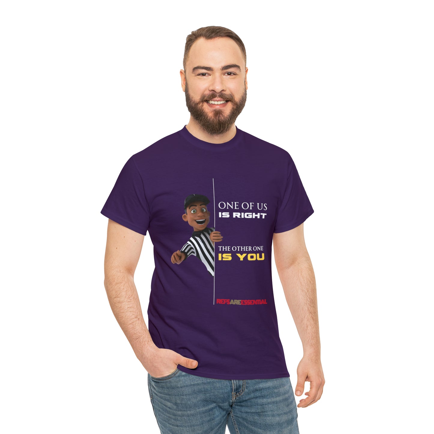 The Other One is You Cotton Tee | Funny Ref shirt | Gifts for Refs | Cartoon Ref shirt | Referee Appreciation t shirt | Refs are Essential | Screen print tee