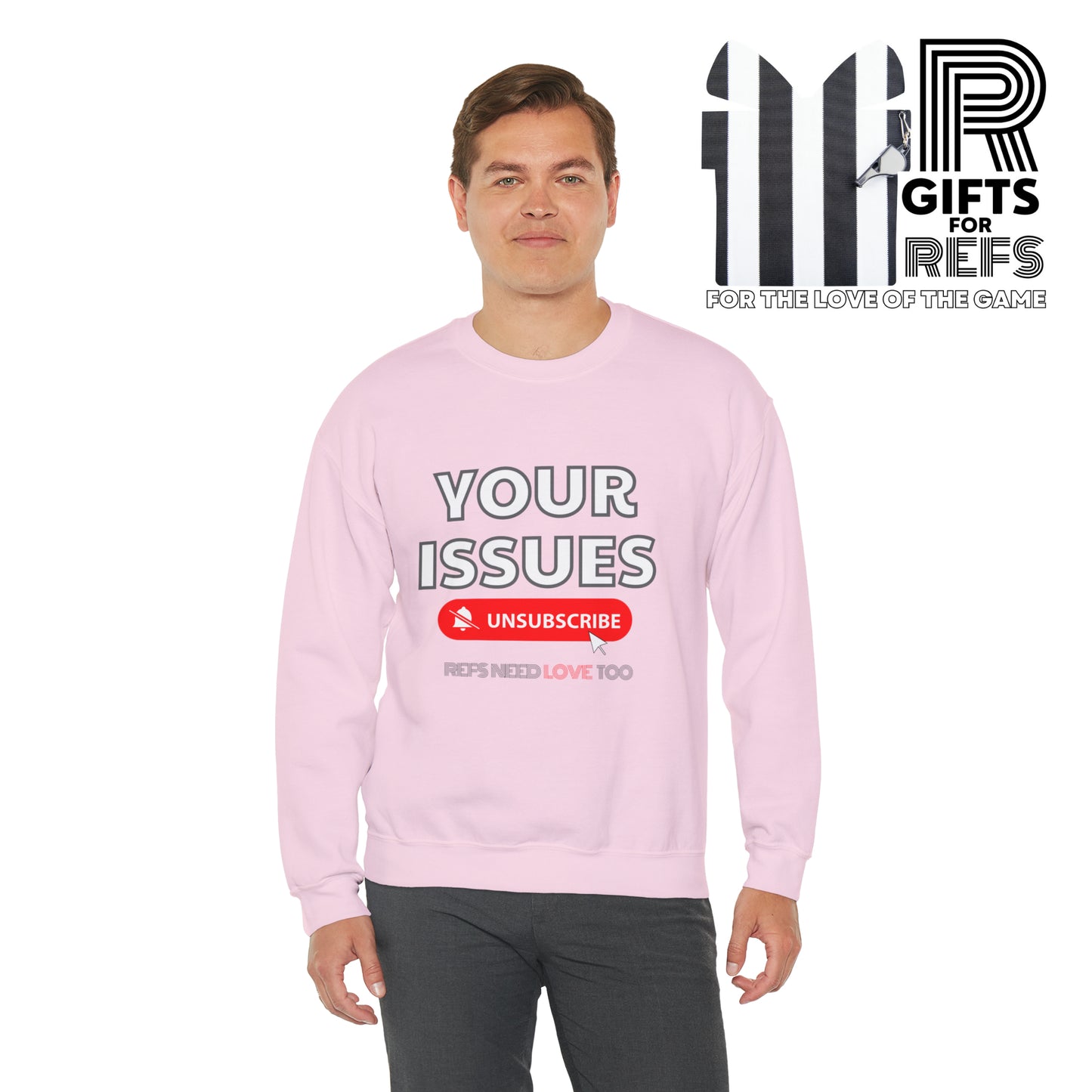 Unsubscribe to Your Issues Unisex Heavy Crewneck Sweatshirt | Gifts For Referees | For Sports officials