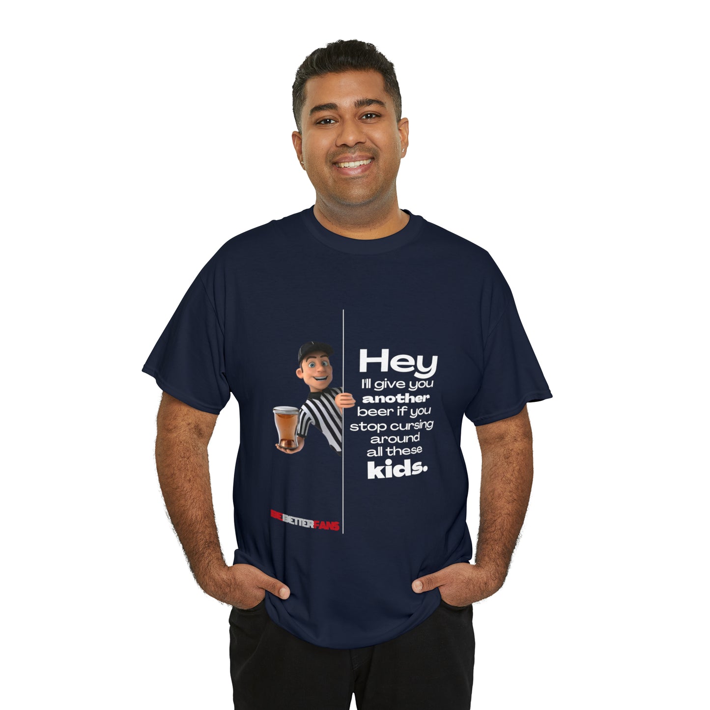 Another Beer Unisex Cotton Tee | Funny Referee Shirt | Stop Cursing Please | Gifts For Refs | For Sports Officials | Be Better Fans | Disrespectful Fans