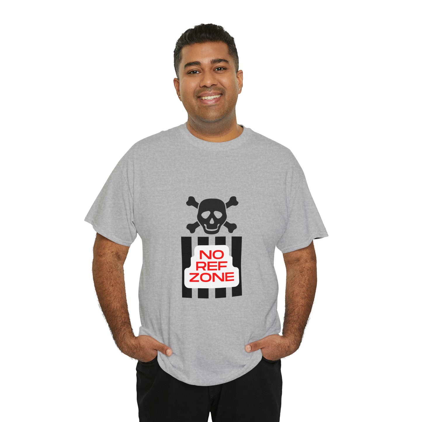 No Ref Zone Heavy Cotton Tee | For the fan that doesn't like referees |