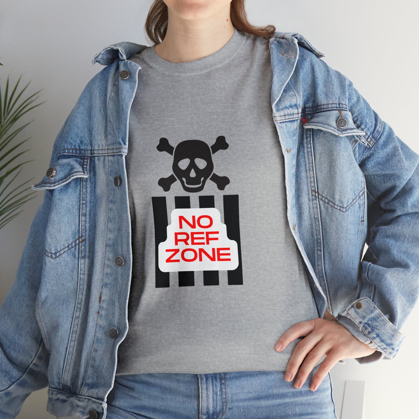 No Ref Zone Heavy Cotton Tee | For the fan that doesn't like referees |