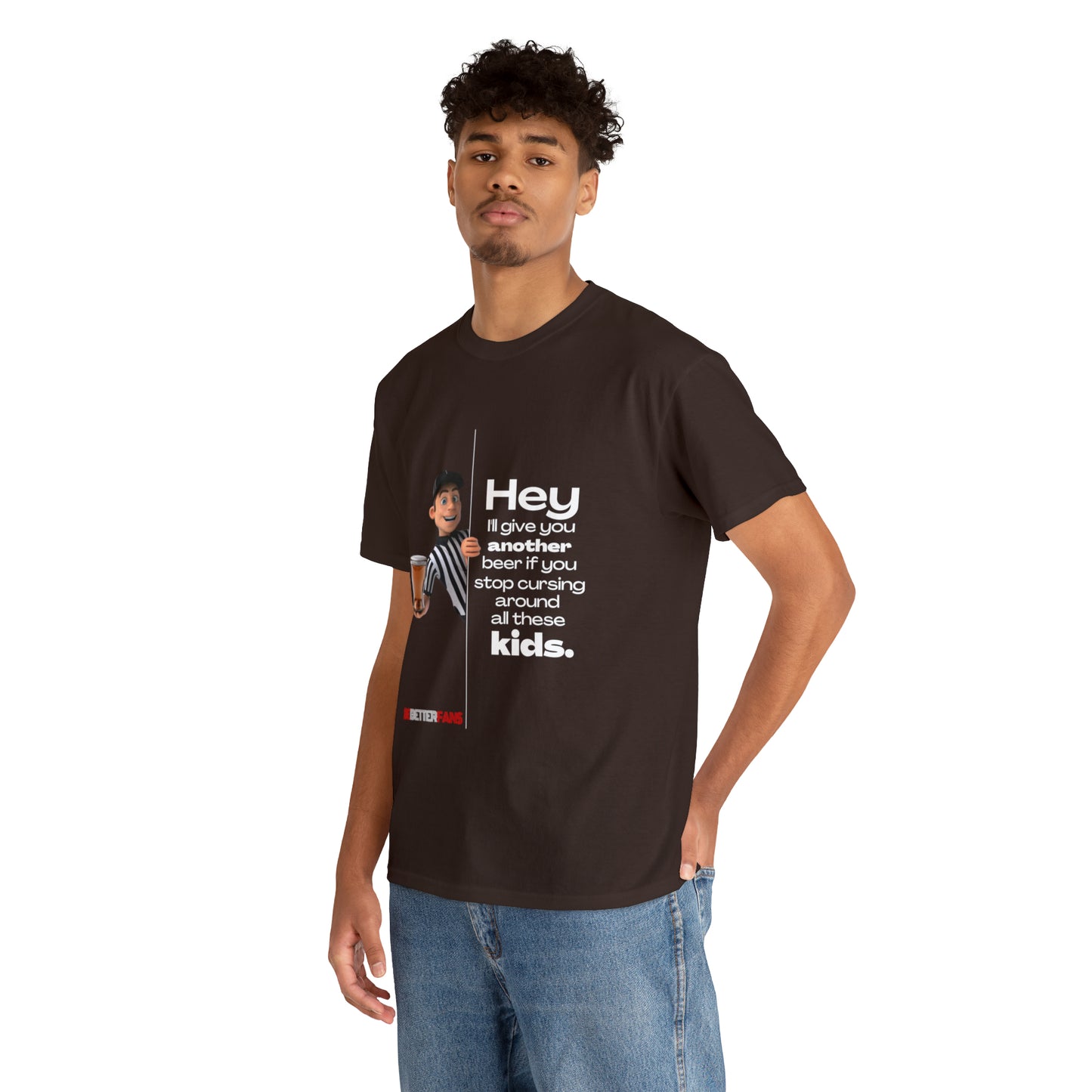 Another Beer Unisex Cotton Tee | Funny Referee Shirt | Stop Cursing Please | Gifts For Refs | For Sports Officials | Be Better Fans | Disrespectful Fans