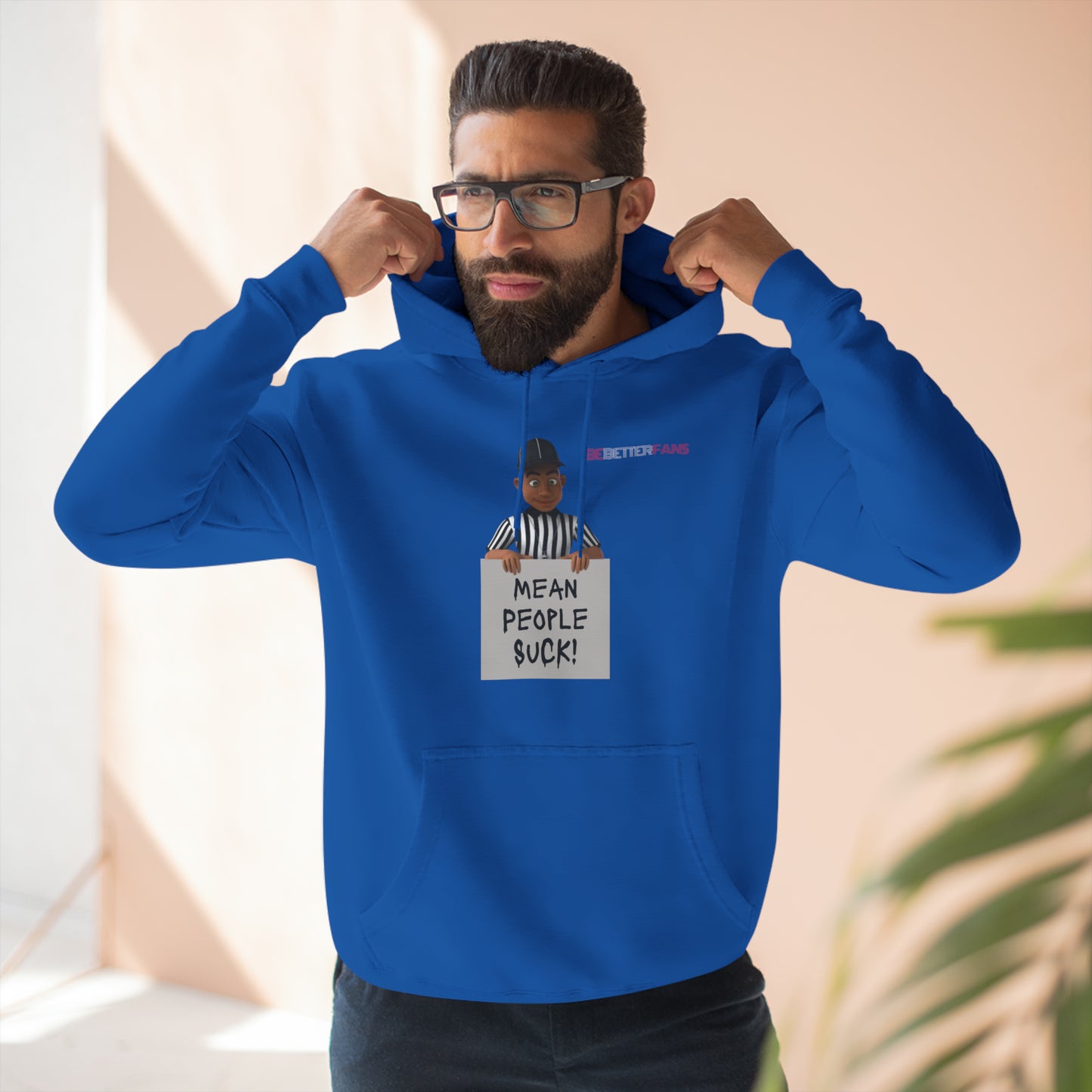 Mean People Suck Fleece Hoodie For Referees | Gifts for Refs | Fleece Lining Pullover