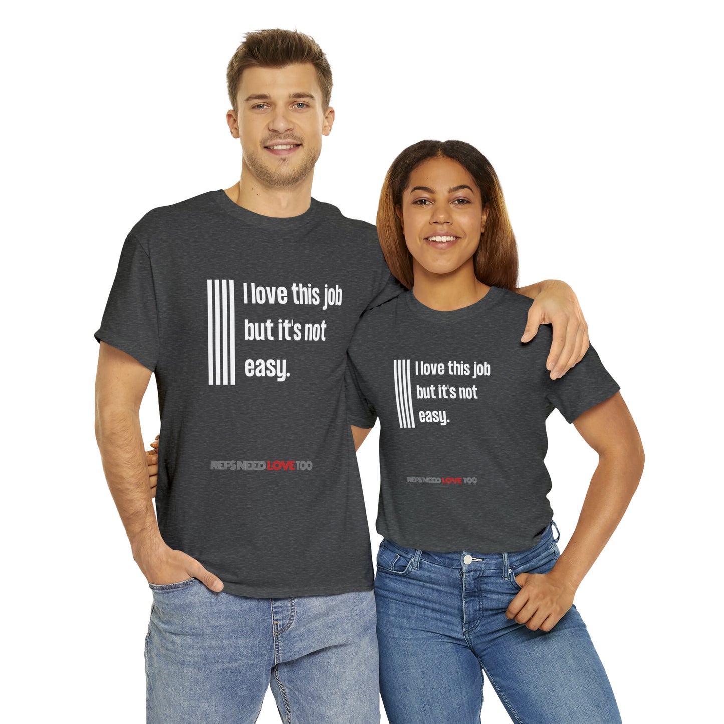I Love This Job Unisex Cotton Tee | Gifts for Refs | For Sports Officials | Tough Job Shirt | Screen print t shirt | Refs Need Love Too