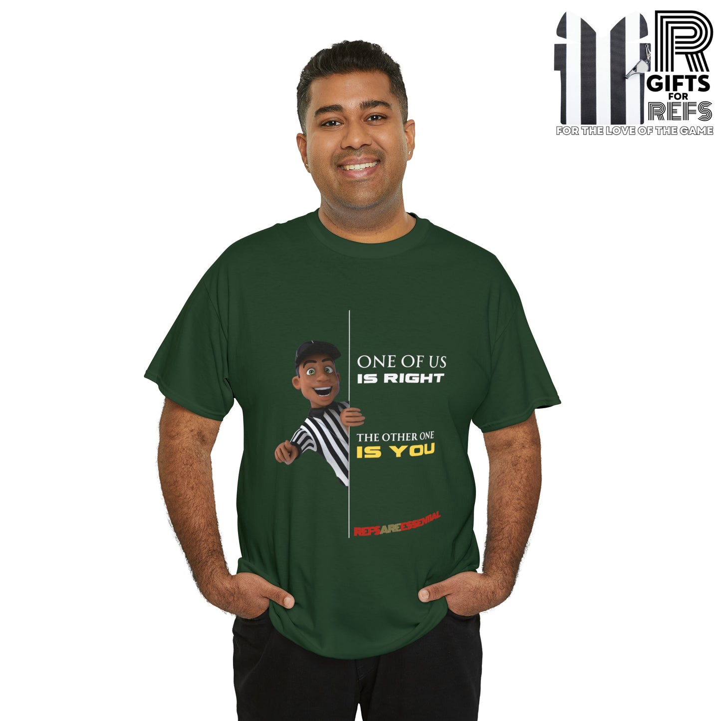 The Other One is You Cotton Tee | Funny Ref shirt | Gifts for Refs | Cartoon Ref shirt | Referee Appreciation t shirt | Refs are Essential | Screen print tee
