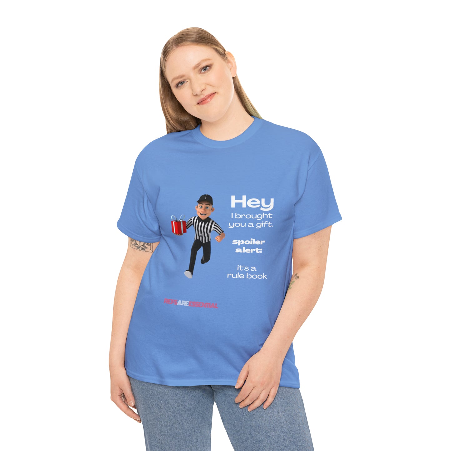Spoiler Alert Unisex Cotton Tee | Funny Referee T-shirt | Gifts for Ref | For Sports Officials | Be Better Fans | Stop Cursing Around Kids