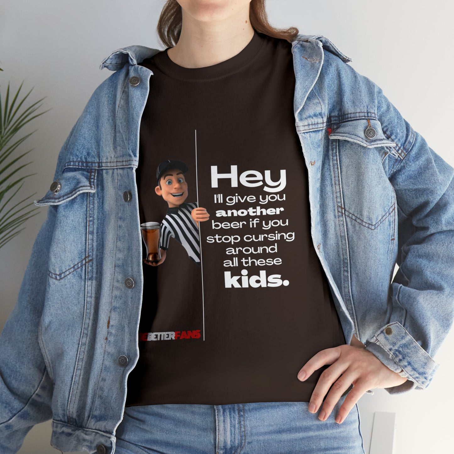 Another Beer Unisex Cotton Tee | Funny Referee Shirt | Stop Cursing Please | Gifts For Refs | For Sports Officials | Be Better Fans | Disrespectful Fans