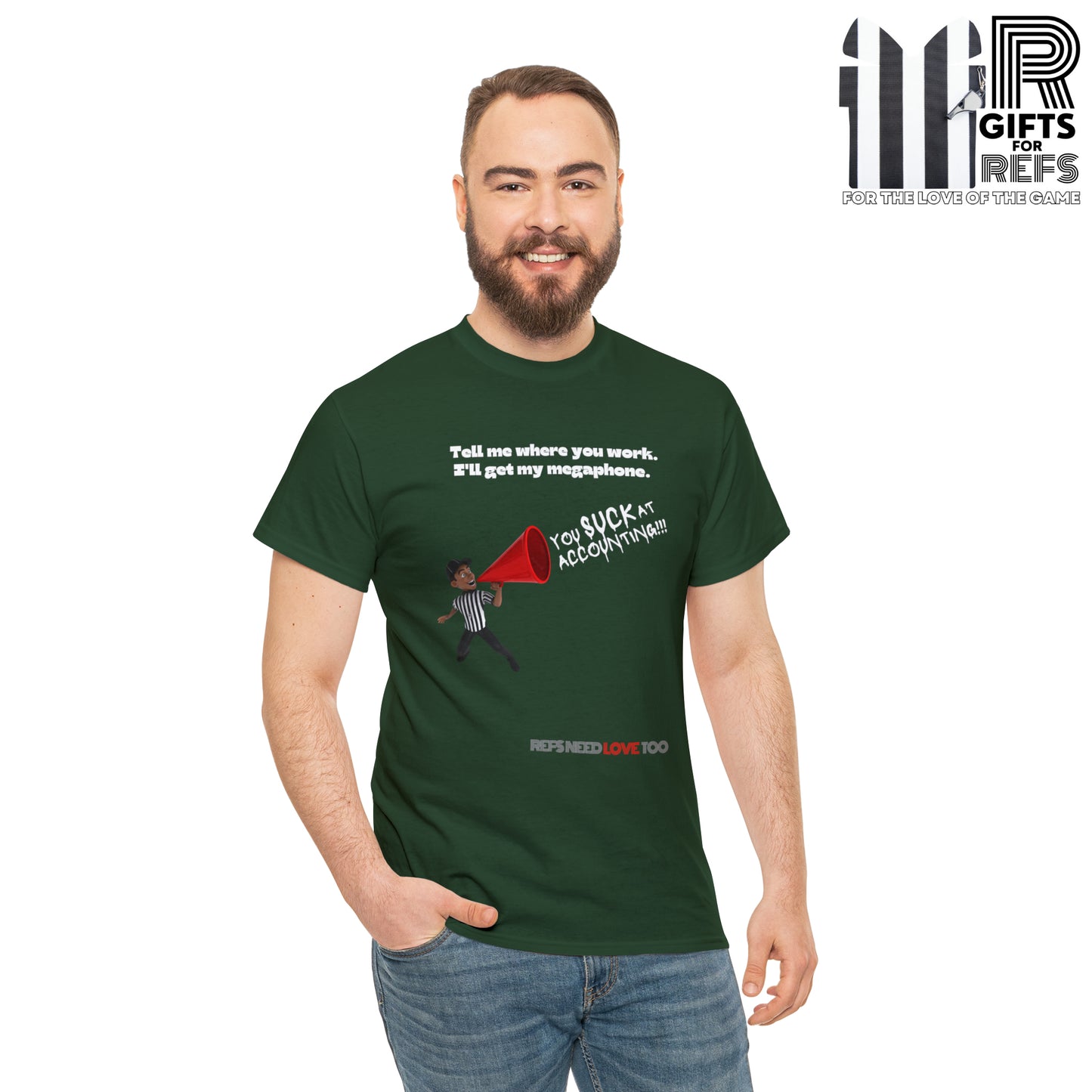 I'll Get My Megaphone Tee | Funny Referee gift | Refs Need Love Collection | Ref Clapback shirt | T-shirt for Sports Officials