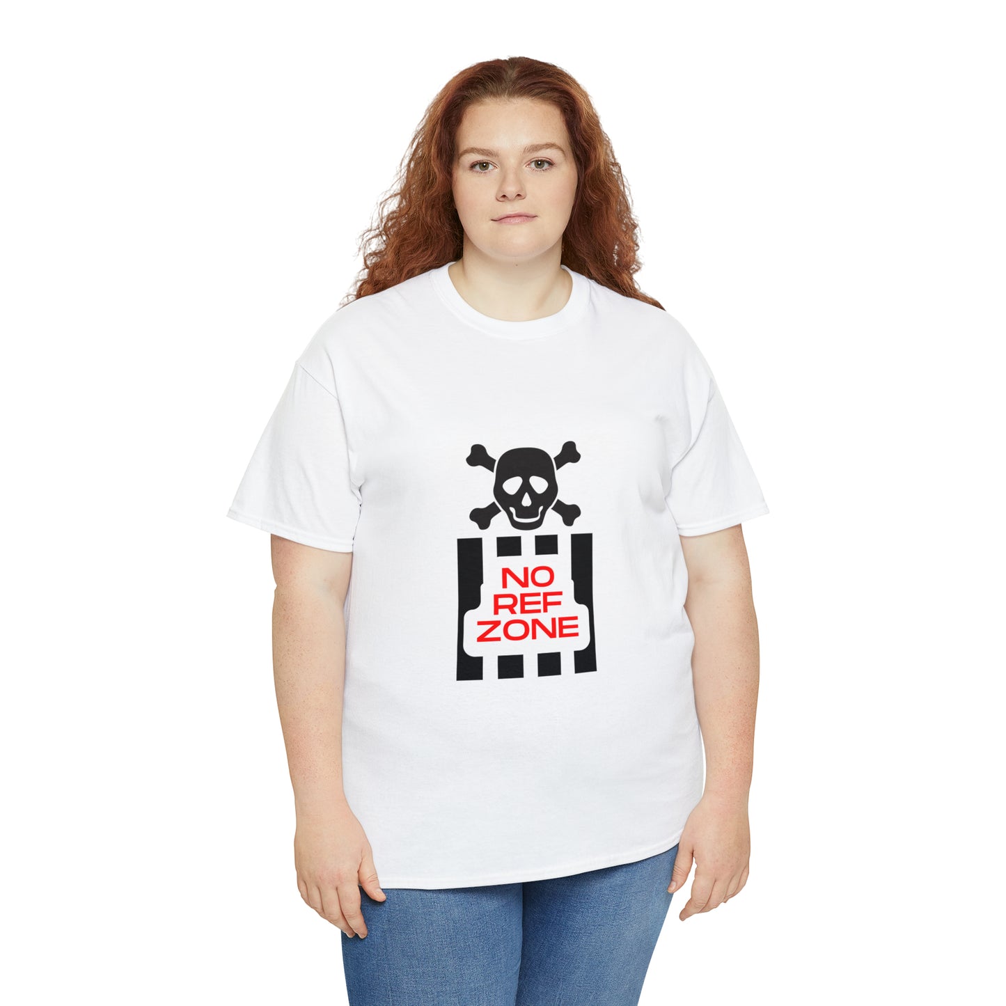 No Ref Zone Heavy Cotton Tee | For the fan that doesn't like referees |
