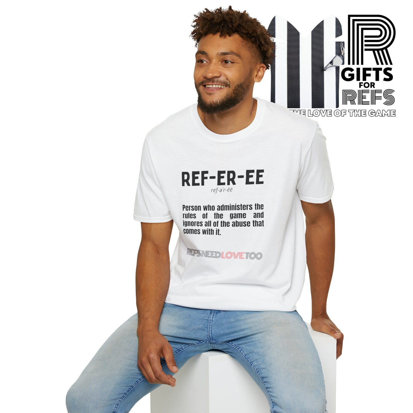 Referee definition Unisex Softstyle T-Shirt | For sports officials | Gift for Refs | heather styled tees