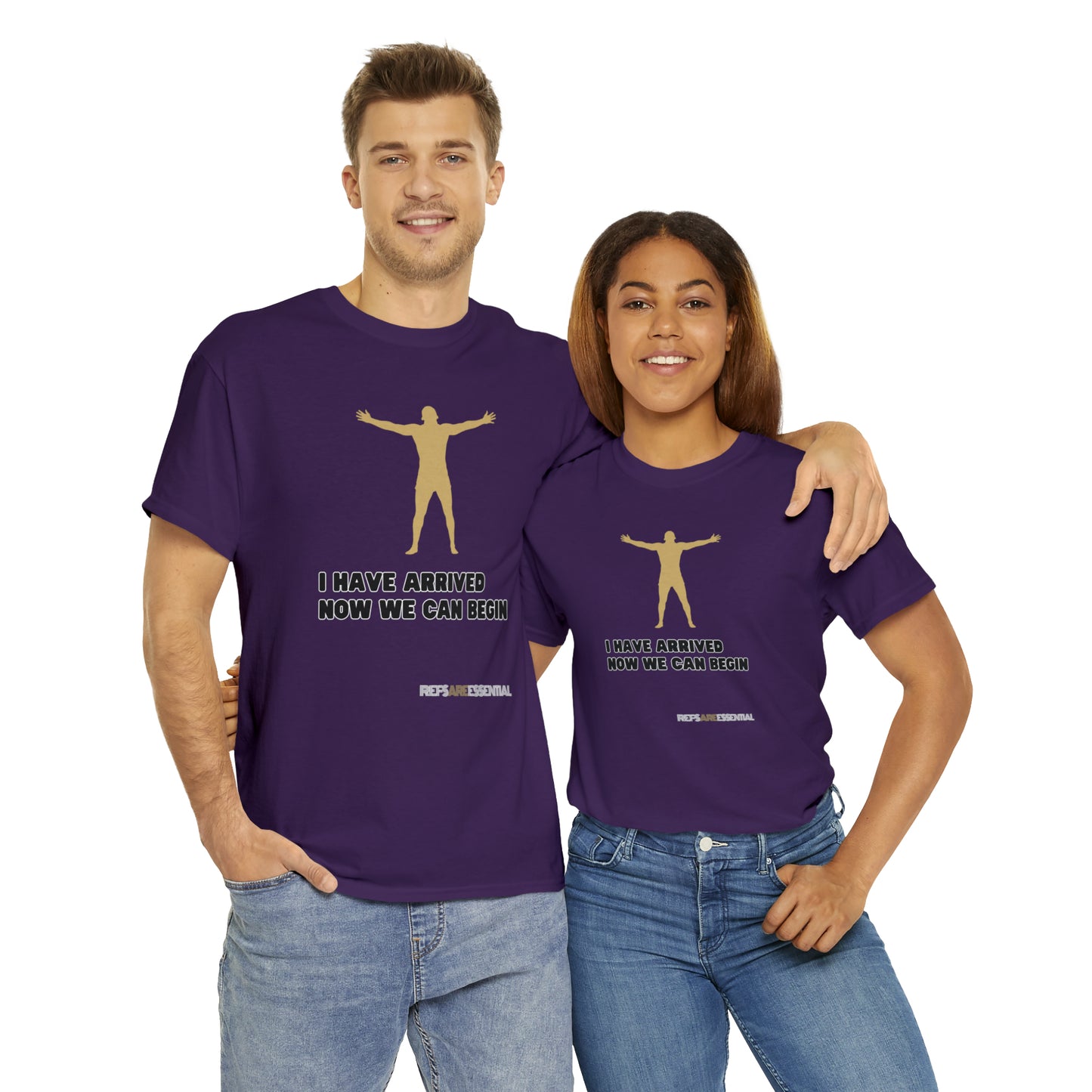 I Have Arrived Cotton Tee | Gift For Referees | Screen print t shirt | Refs are Essential | Ref Appreciation tee | For sports officials