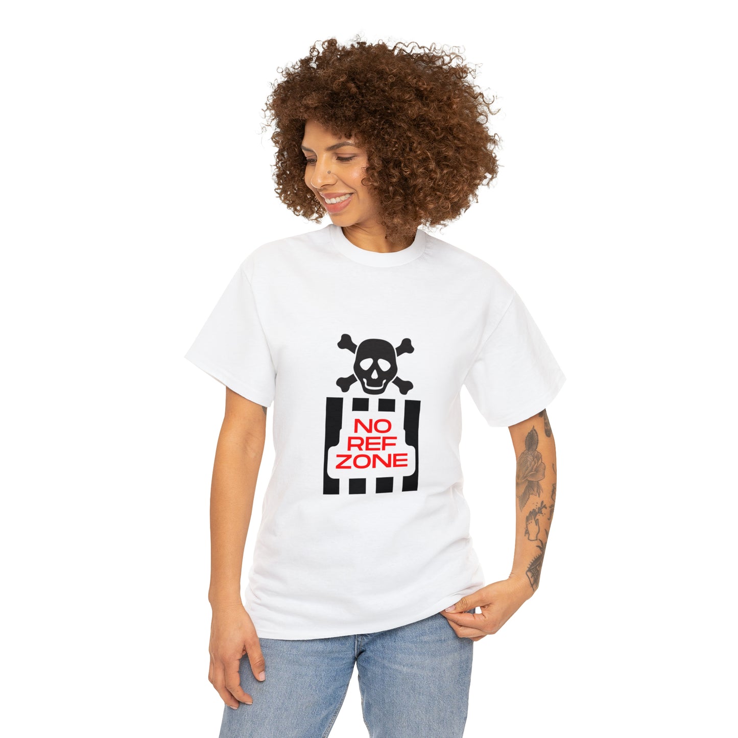 No Ref Zone Heavy Cotton Tee | For the fan that doesn't like referees |