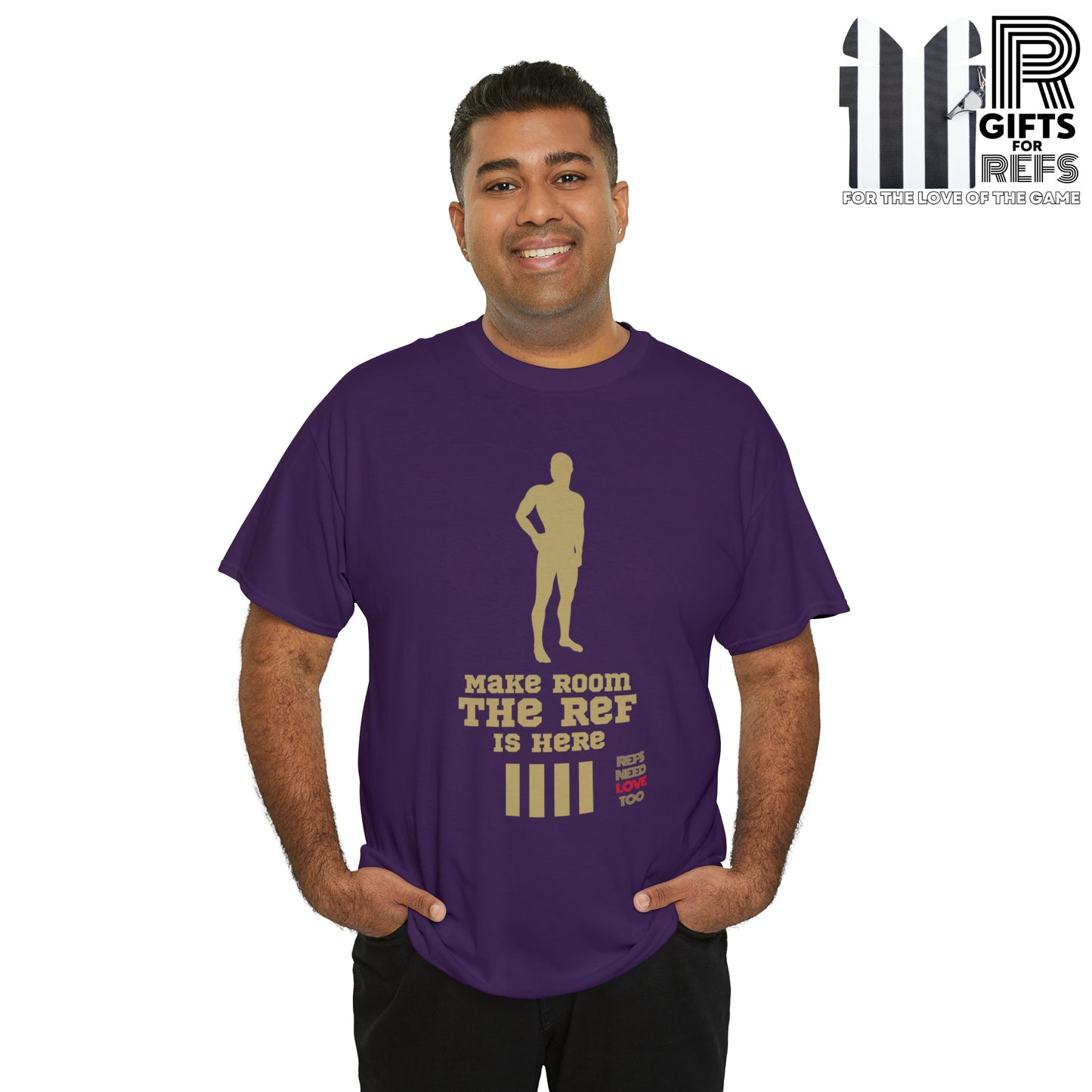 Make Room Cotton Tee | Funny Ref shirt | Gift for Refs | For Sports Officials | Screen Print t shirt | Refs Need Love Too | Perfect Christmas gift for Refs