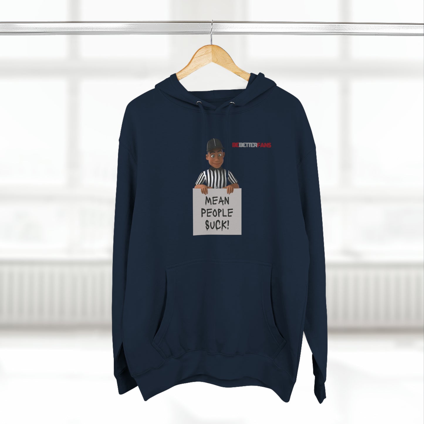 Mean People Suck Fleece Hoodie For Referees | Gifts for Refs | Fleece Lining Pullover
