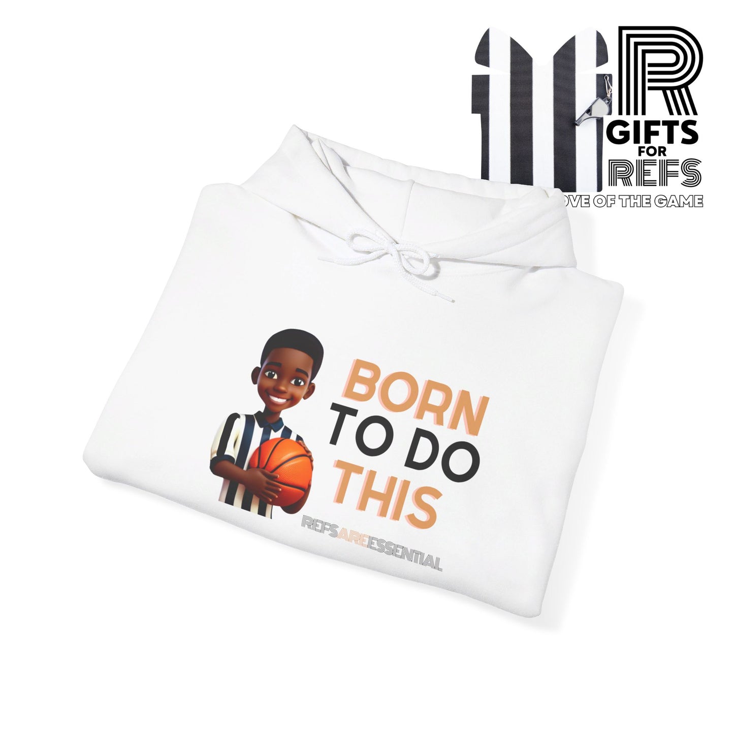 Born To Do This Unisex Heavy Hooded Sweatshirt | Gifts For Referees | For Sports Officials | Kid Referee
